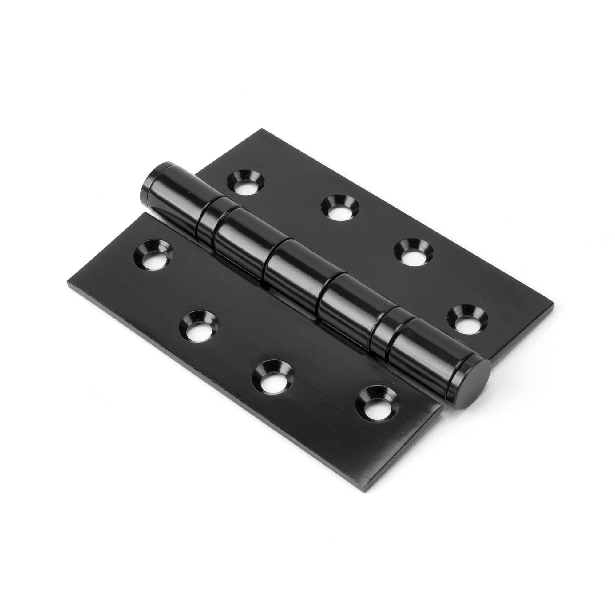 Black 4" Ball Bearing Butt Hinge (pair) | From The Anvil - Butt Hinges - From The Anvil - Yester Home
