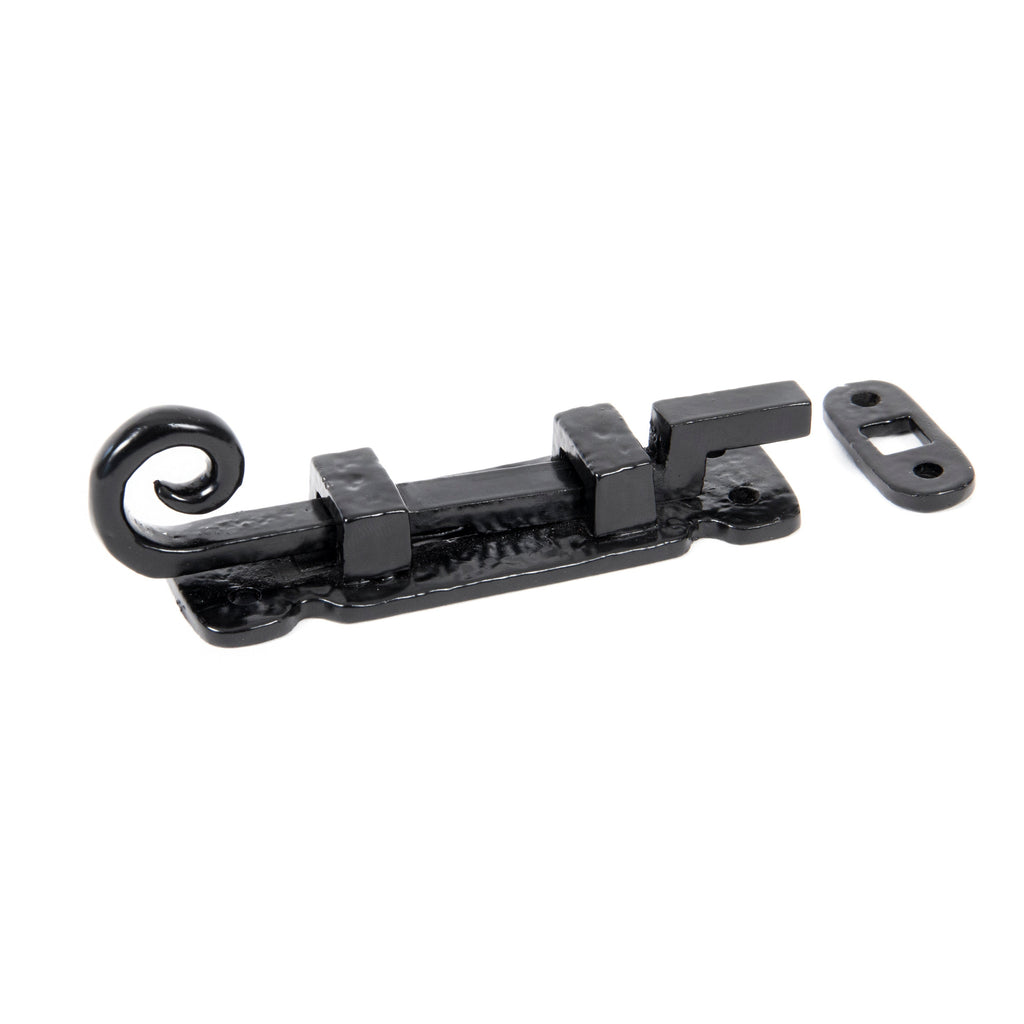 Black 4" Cranked Monkeytail Bolt | From The Anvil-Bolts-Yester Home