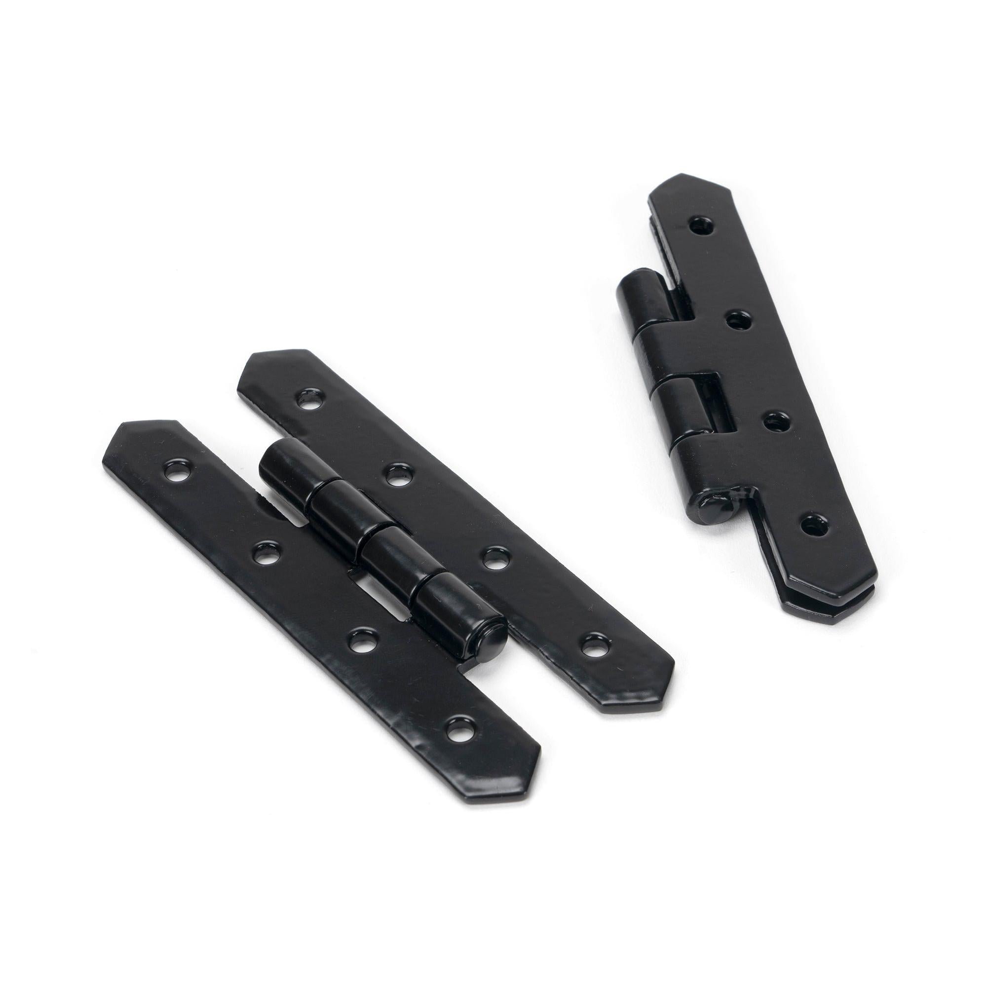 Black 4" H Hinge (pair) | From The Anvil - H & HL Hinges - From The Anvil - Yester Home