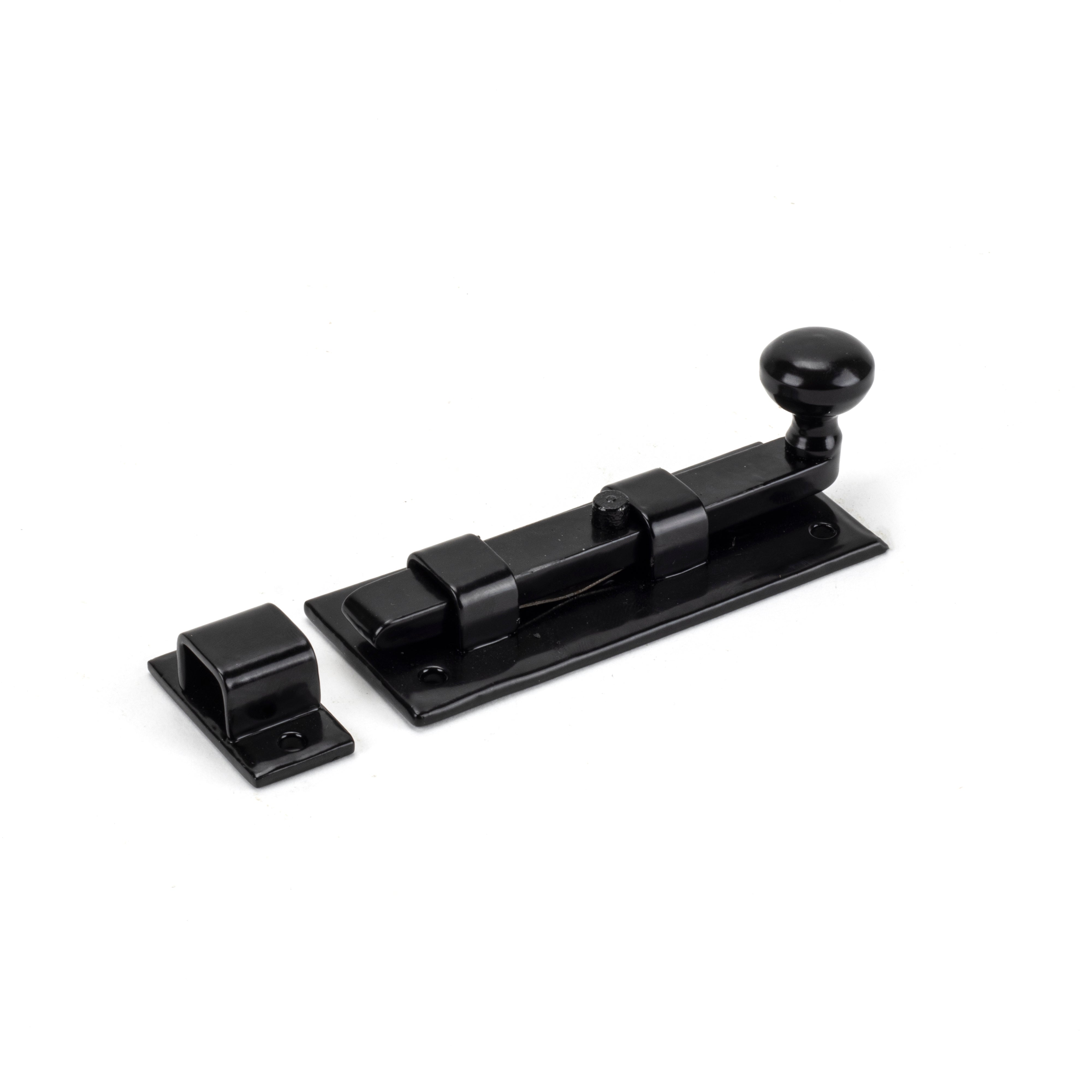 Black 4" Straight Knob Bolt | From The Anvil-Bolts-Yester Home