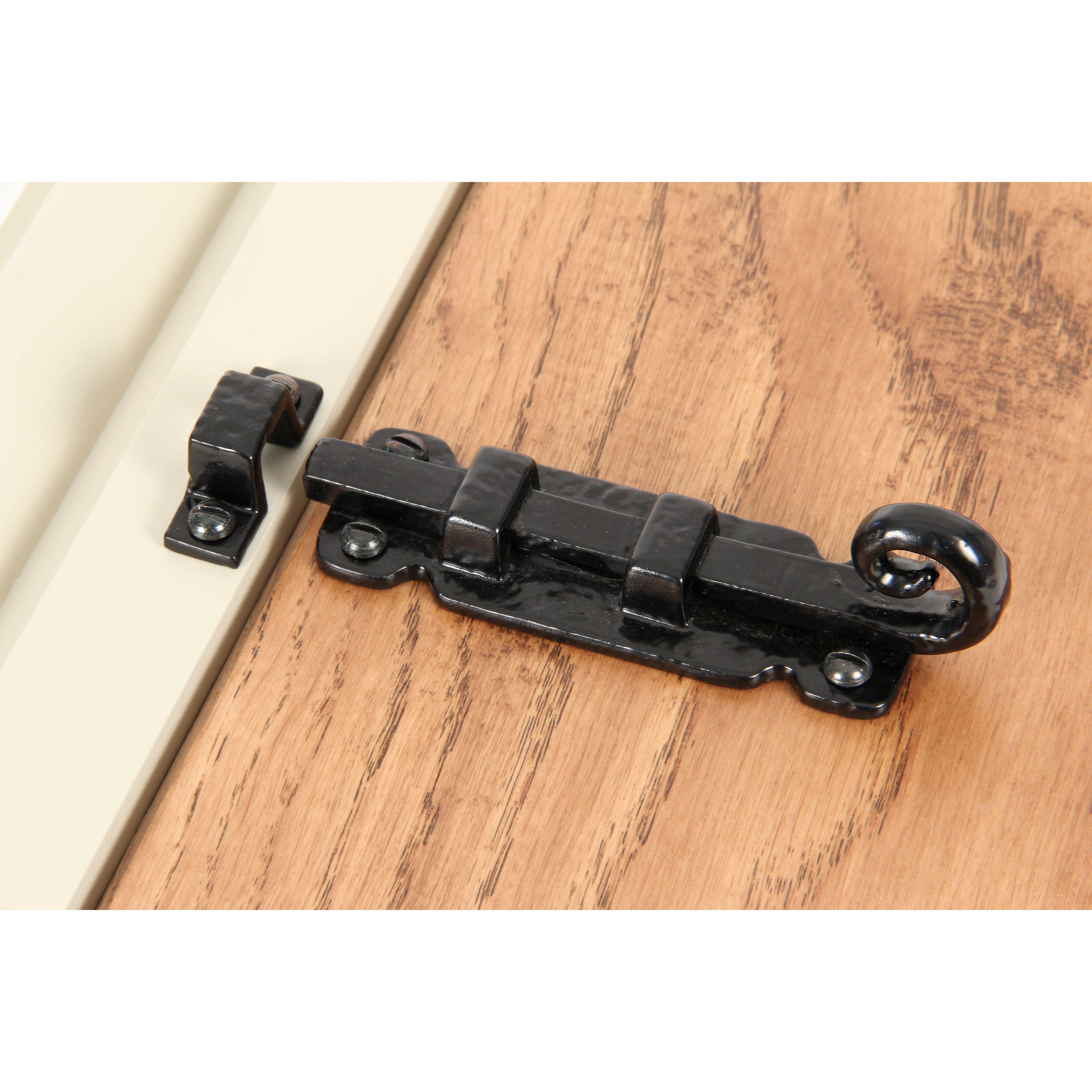 Black 4" Straight Monkeytail Bolt | From The Anvil-Bolts-Yester Home