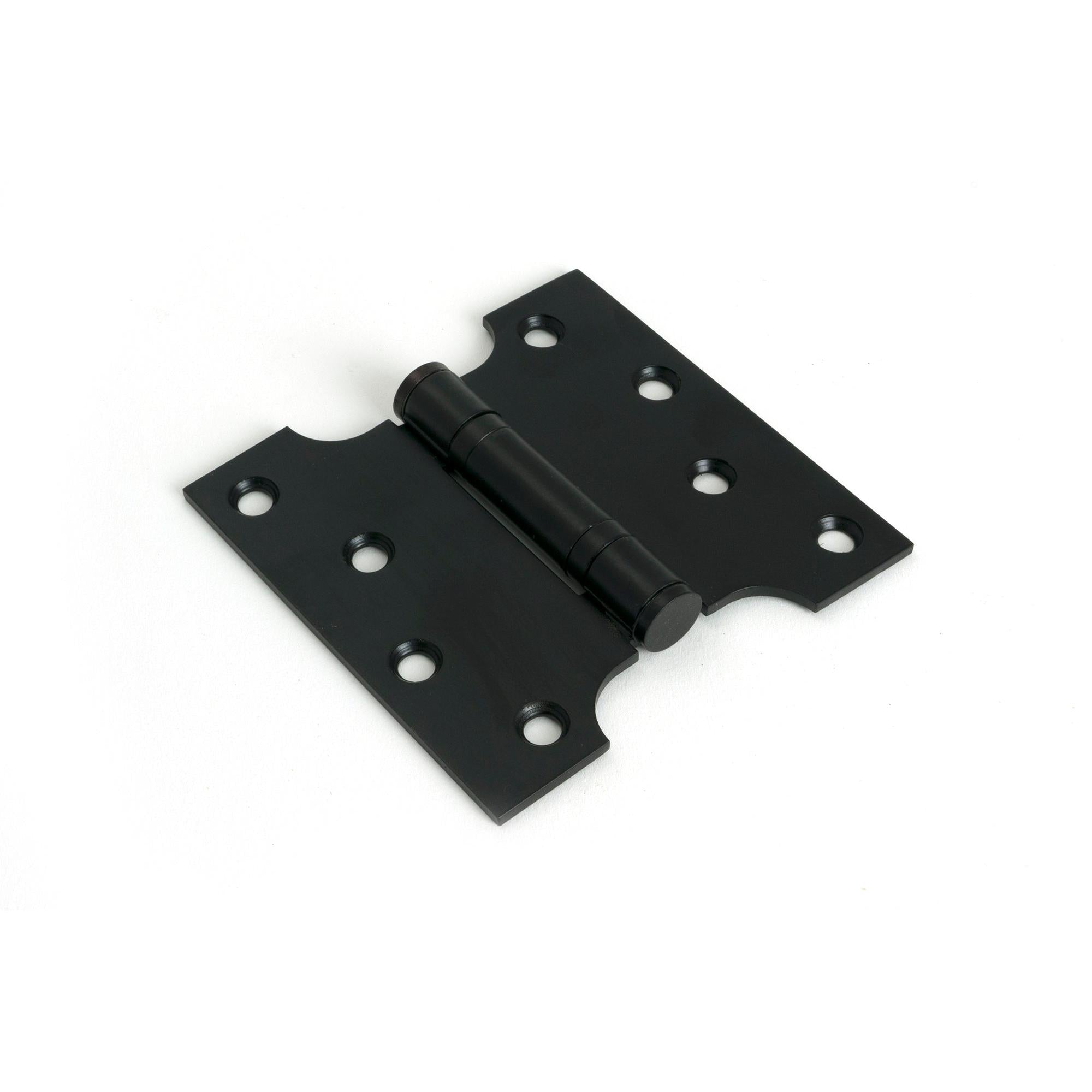 Black 4" x 2" x 4" Parliament Hinge (pair) ss | From The Anvil - Parliament Hinges - From The Anvil - Yester Home