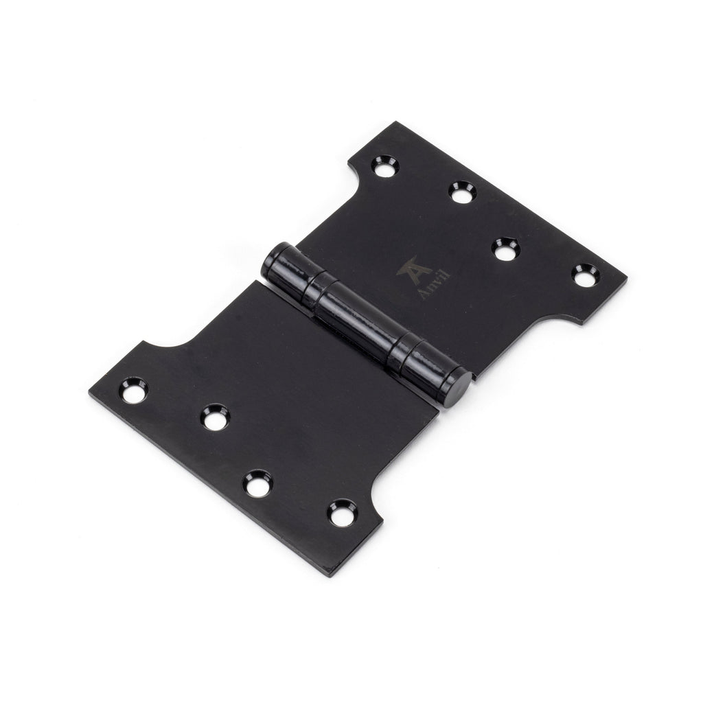 Black 4" x 4" x 6" Parliament Hinge (pair) ss | From The Anvil-Parliament Hinges-Yester Home