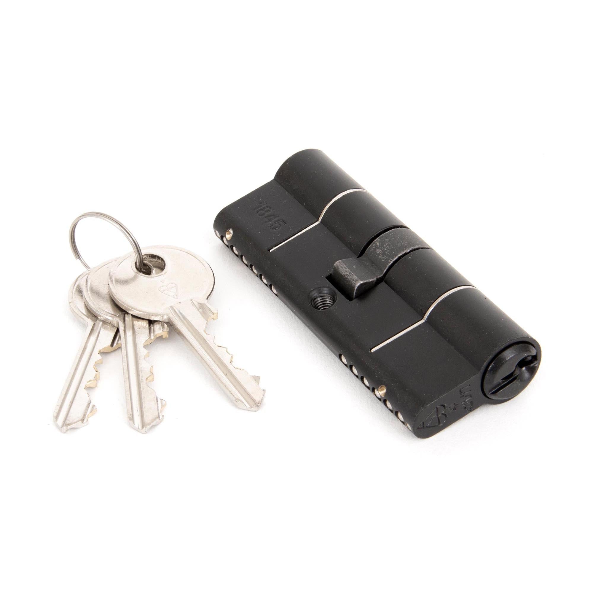 Black 40/40 6pin Euro Cylinder KA | From The Anvil - Euro Cylinders - From The Anvil - Yester Home