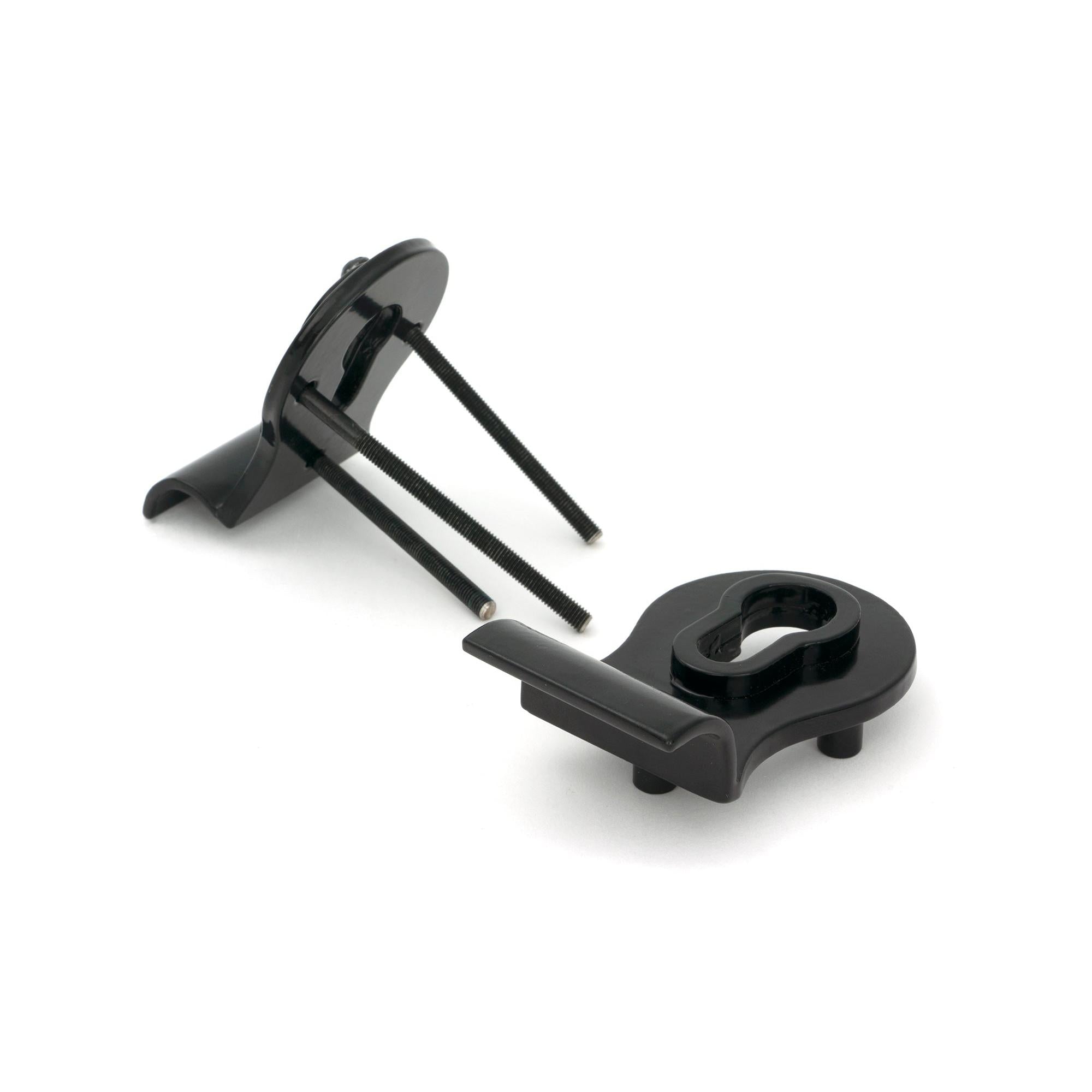Black 50mm Euro Door Pull (Back to Back fixings) | From The Anvil - Euro Pulls - From The Anvil - Yester Home