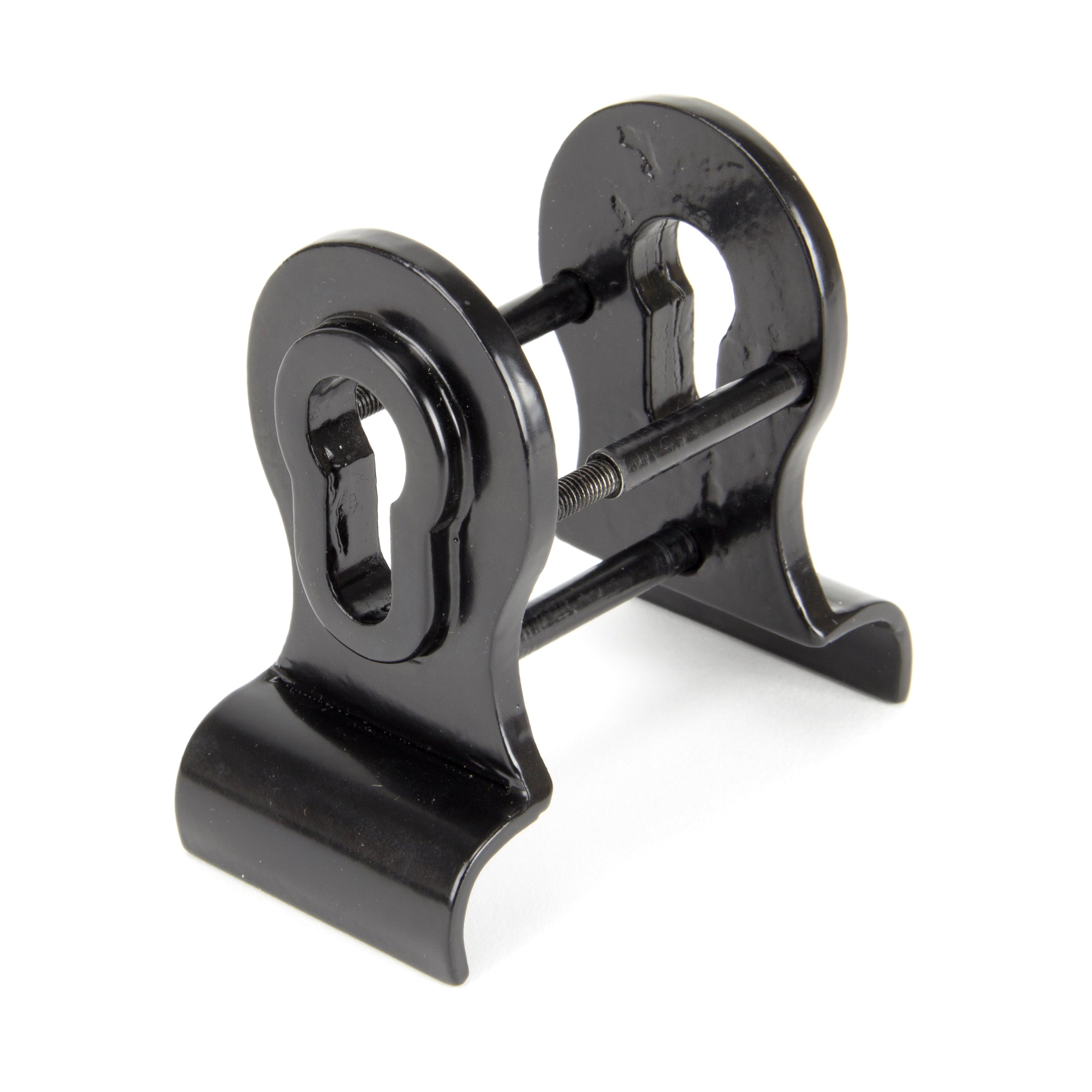 Black 50mm Euro Door Pull (Back to Back fixings) | From The Anvil-Euro Pulls-Yester Home