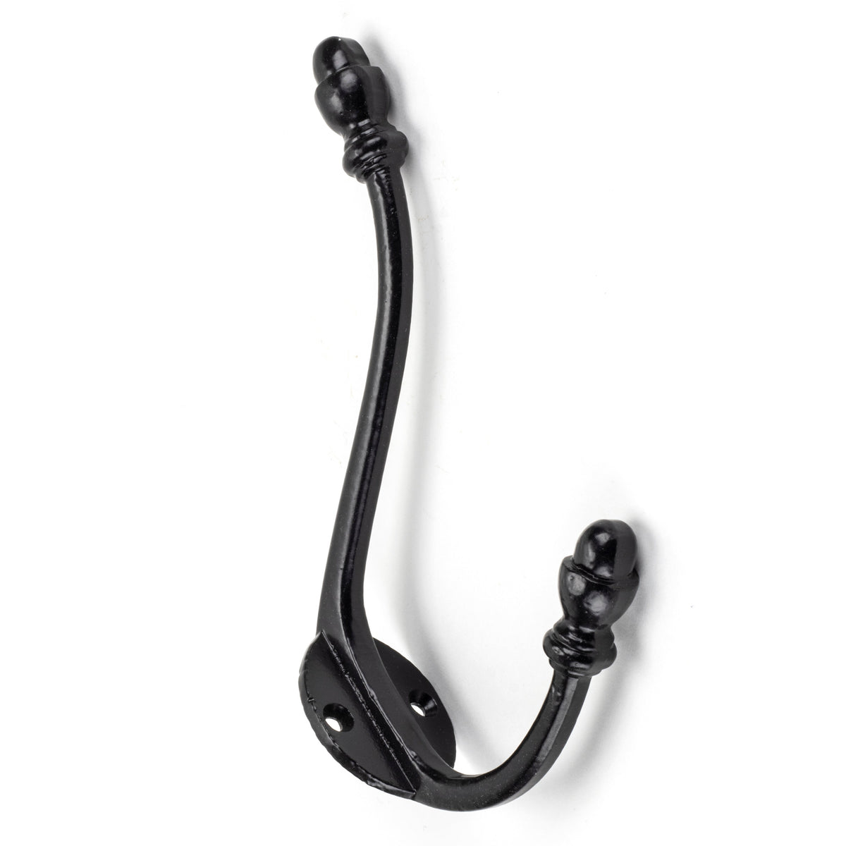 Black 6 1/2" Hat & Coat Hook | From The Anvil-Coat Hooks-Yester Home