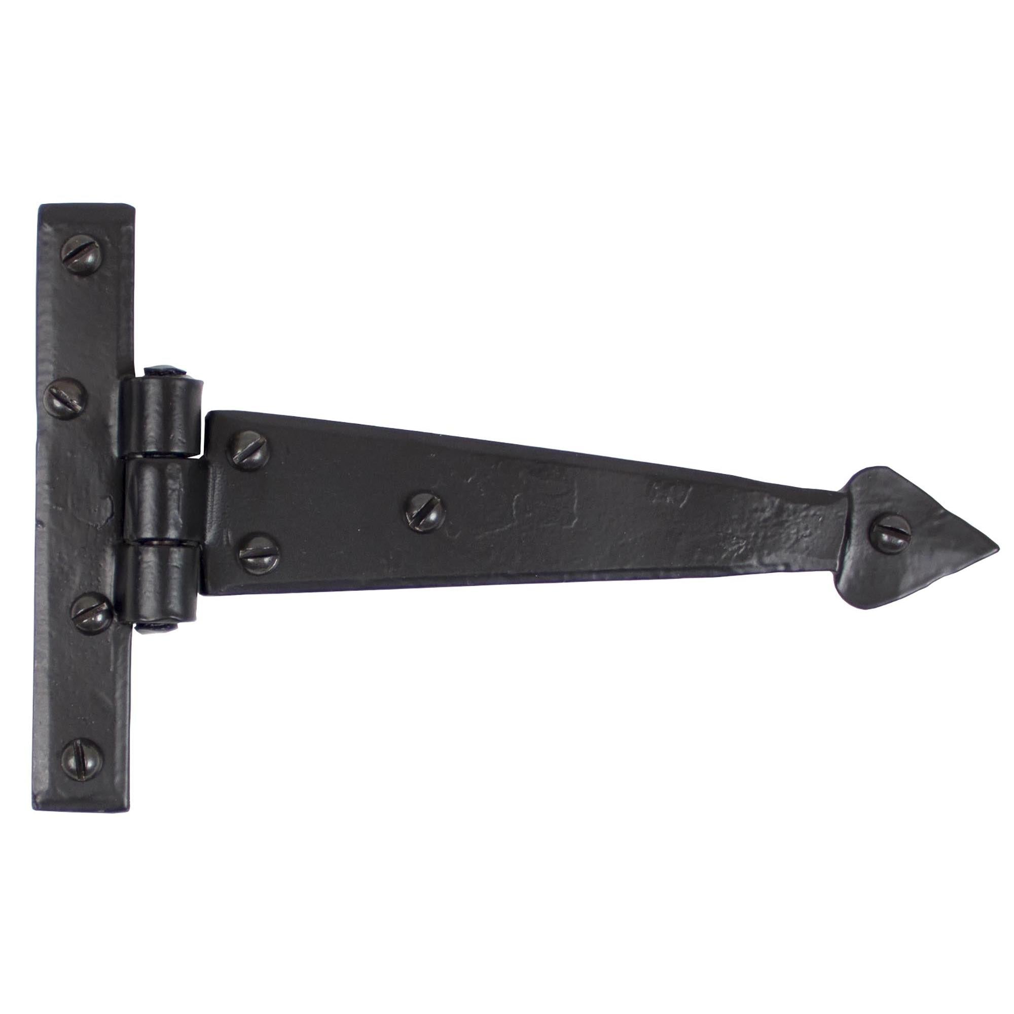 Black 6" Arrow Head T Hinge (pair) | From The Anvil - T Hinges - From The Anvil - Yester Home