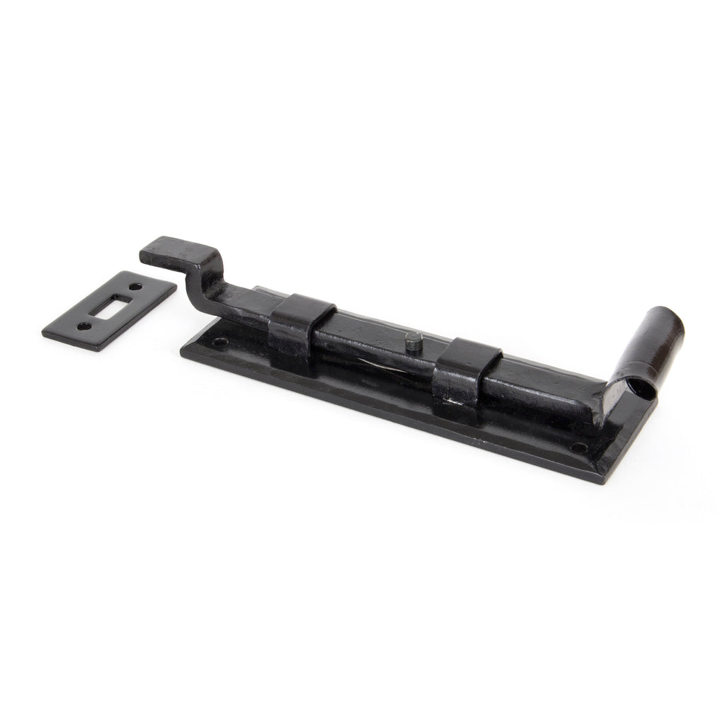 Black 6" Cranked Door Bolt | From The Anvil-Bolts-Yester Home