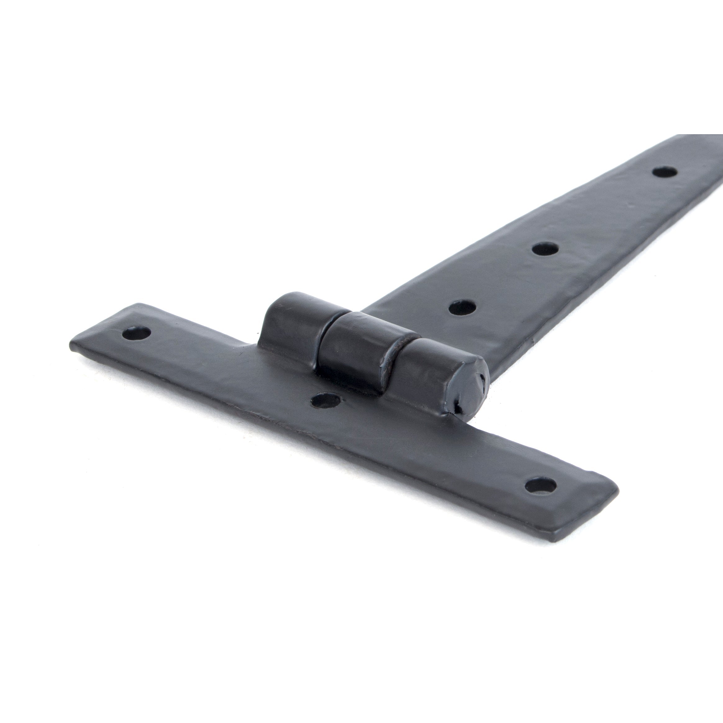 Black 6" Penny End T Hinge (pair) | From The Anvil-T Hinges-Yester Home