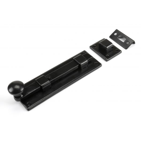 Black 6" Straight Knob Bolt | From The Anvil-Bolts-Yester Home