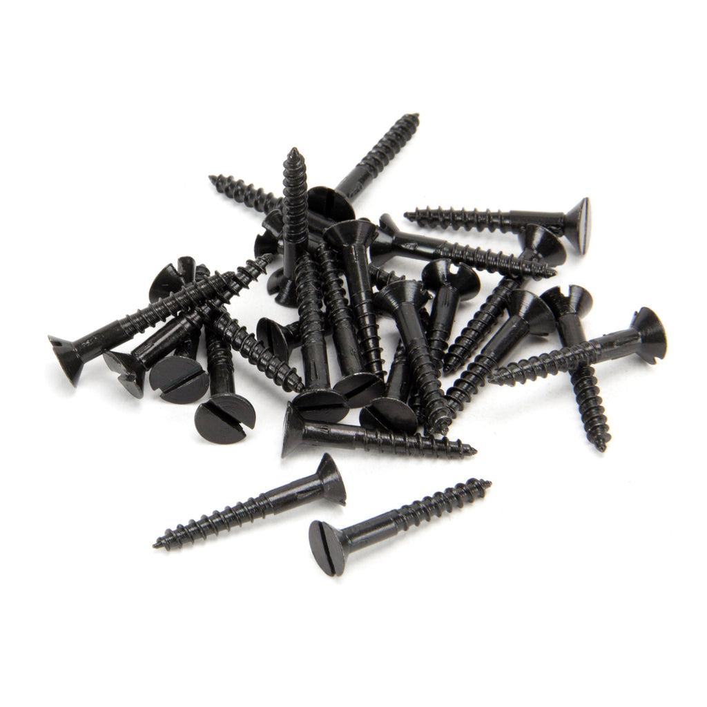 Black 6 x 1" Countersunk Screws (25) | From The Anvil-Screws & Bolts-Yester Home