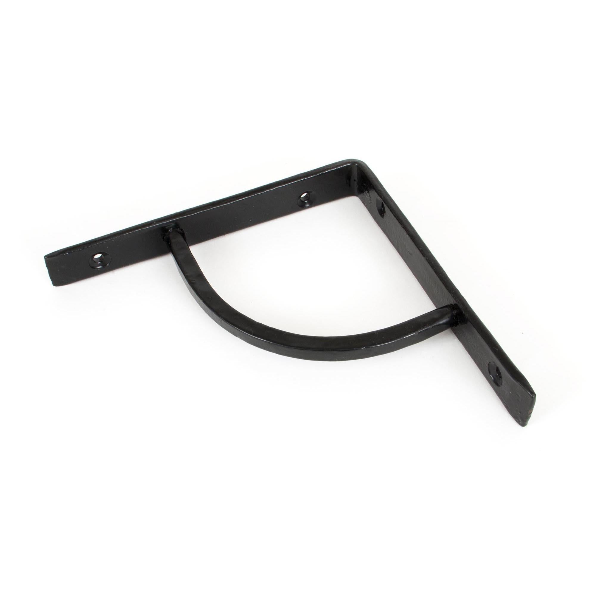 Black 6'' x 6'' Plain Shelf Bracket | From The Anvil - 4 - 6" Shelf Brackets - From The Anvil - Yester Home
