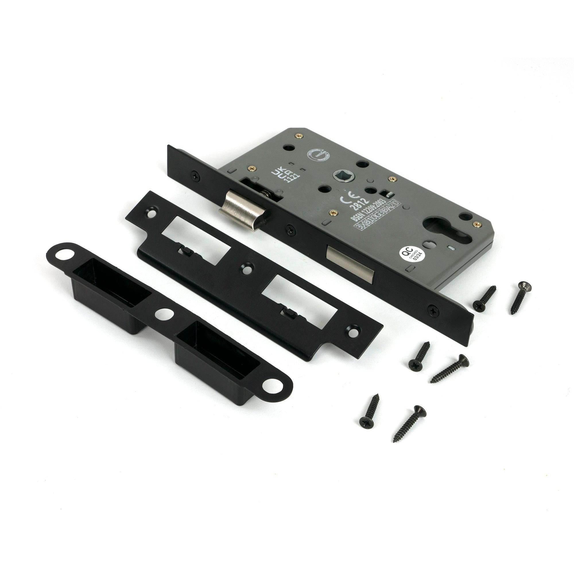 Black 60mm Backset 72mm Centre - Euro Sashlock | From The Anvil - Euro Locks - From The Anvil - Yester Home