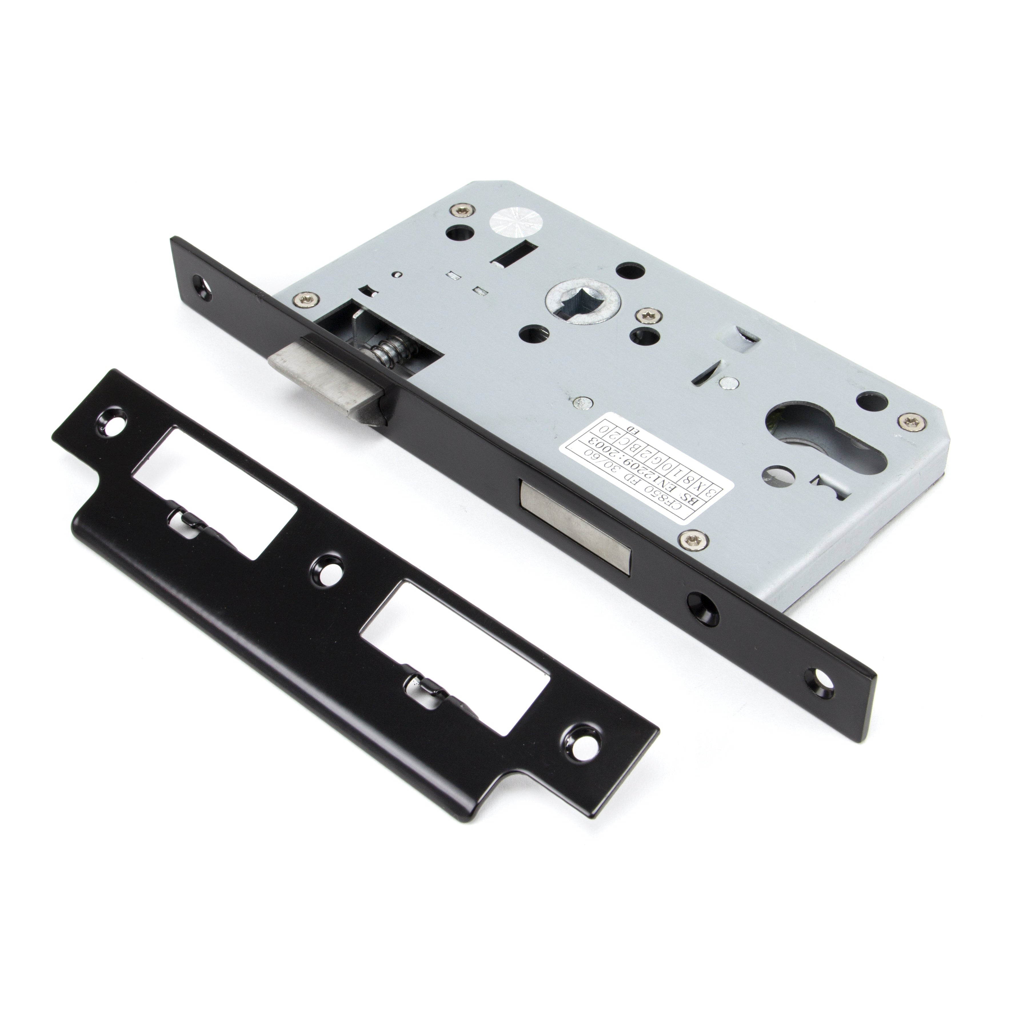 Black 60mm Backset 72mm Centre - Euro Sashlock | From The Anvil-Euro Locks-Yester Home