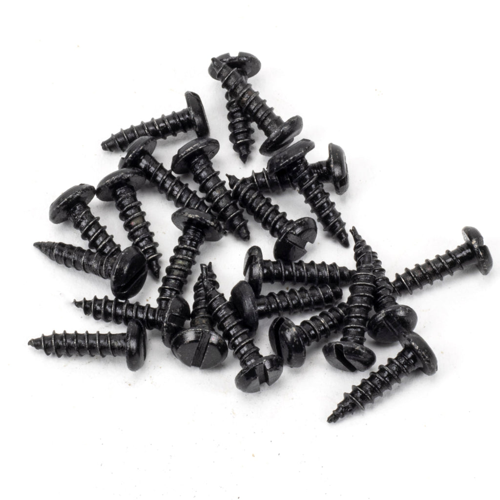 Black 6x½" Round Head Screws (25) | From The Anvil-Screws & Bolts-Yester Home