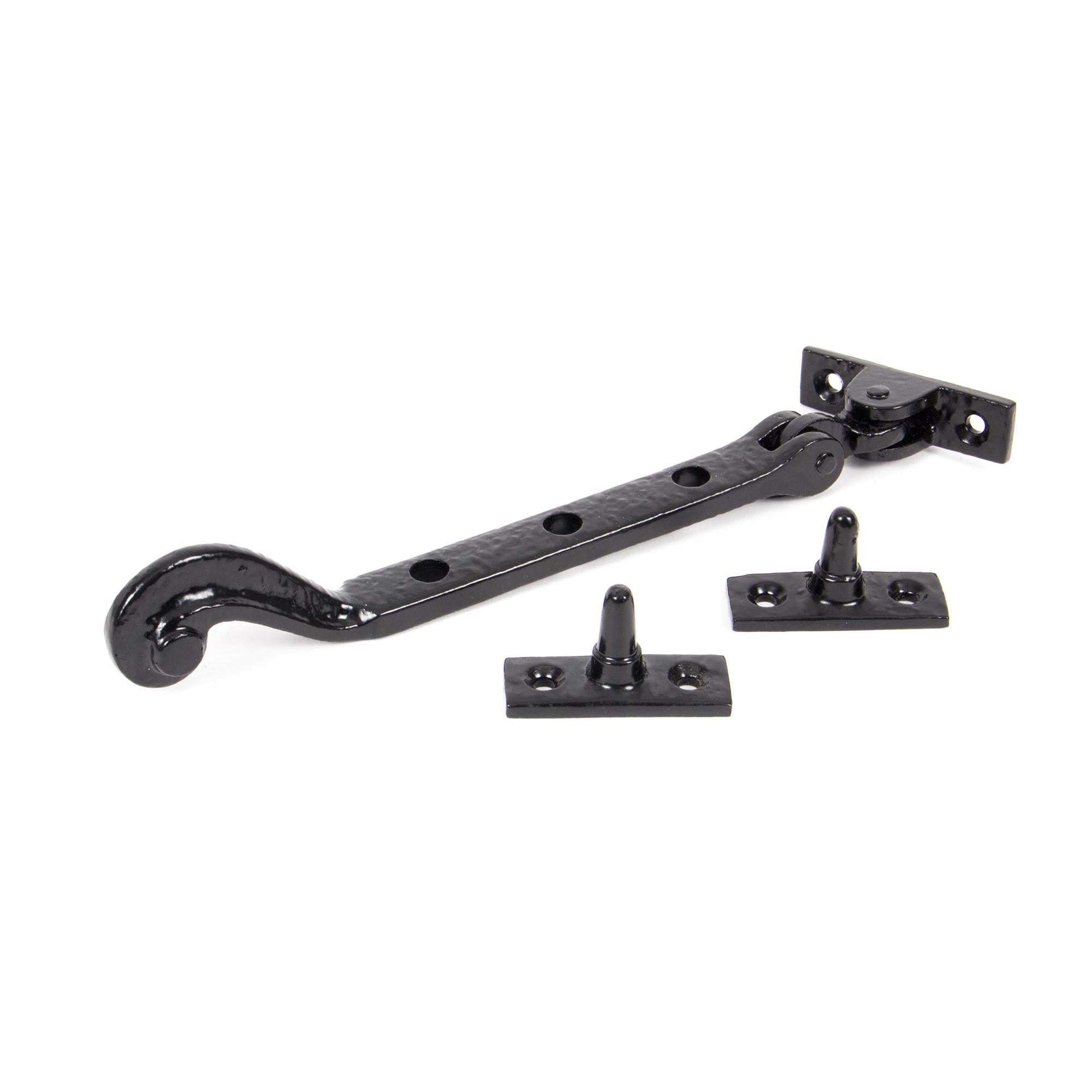 Black 8" Rosehead Stay | From The Anvil - Stays - From The Anvil - Yester Home