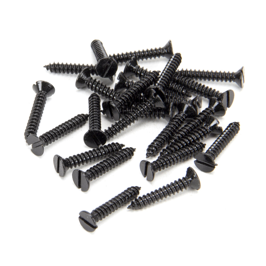 Black 8 x 1" Countersunk Screws (25) | From The Anvil-Screws & Bolts-Yester Home