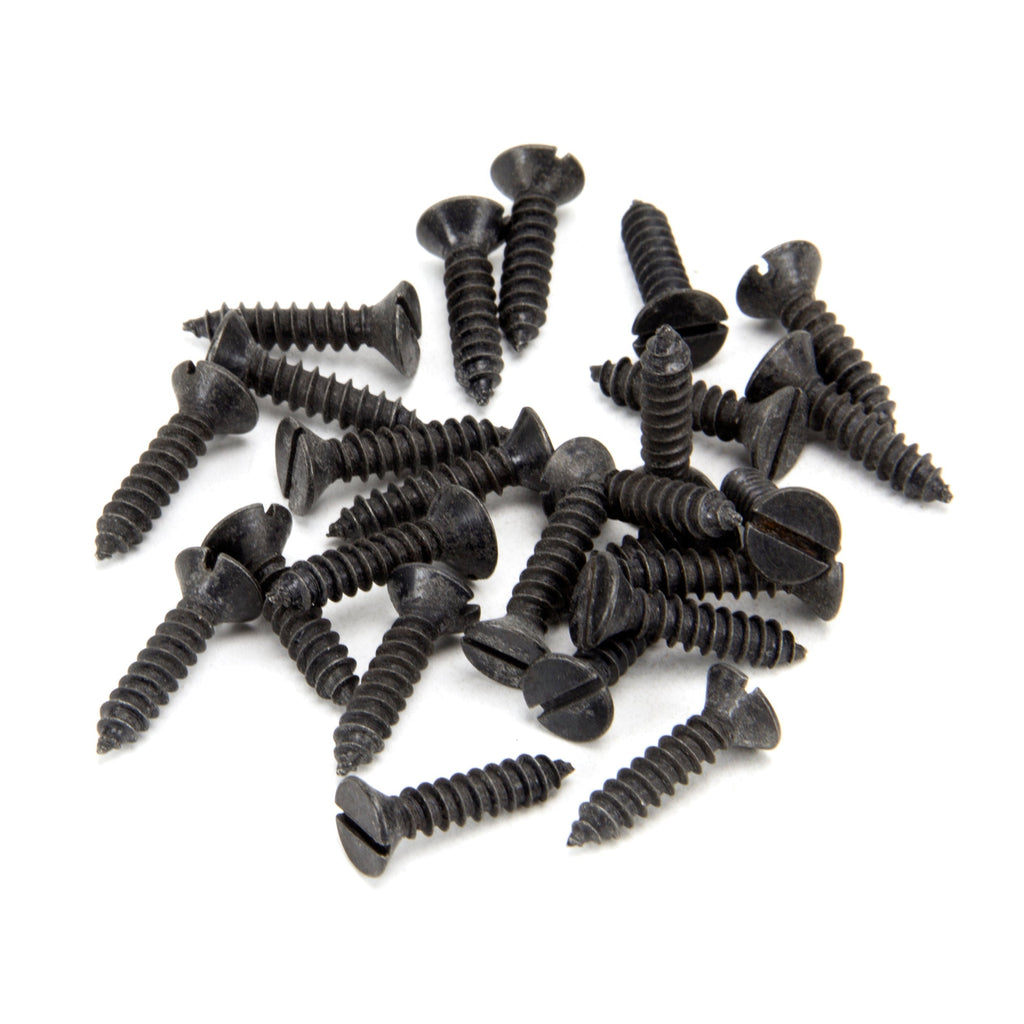 Black 8 x 3/4" Countersunk Screws (25) | From The Anvil-Screws & Bolts-Yester Home