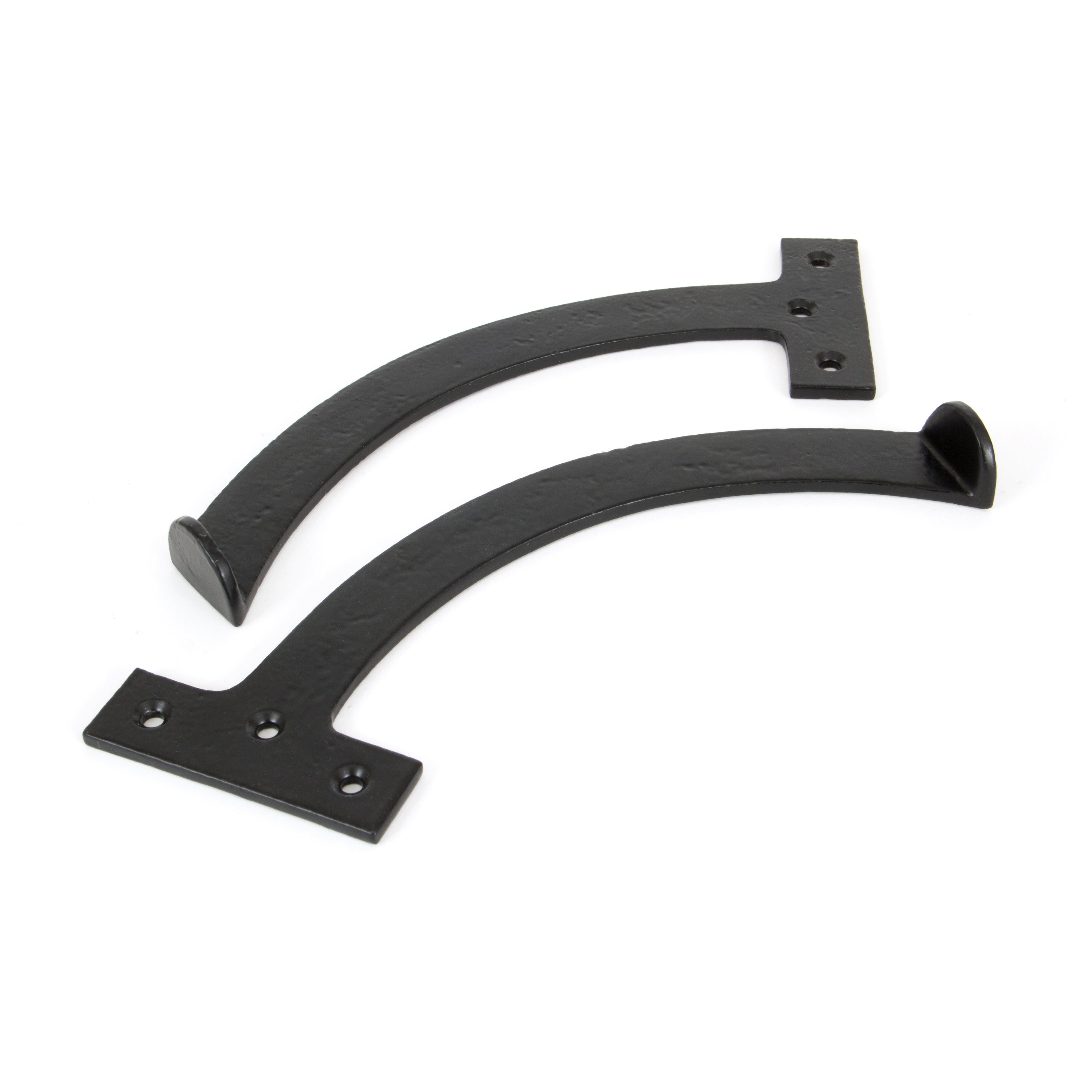 Black 8.5" Quadrant Stay (Pair) | From The Anvil-Stays-Yester Home