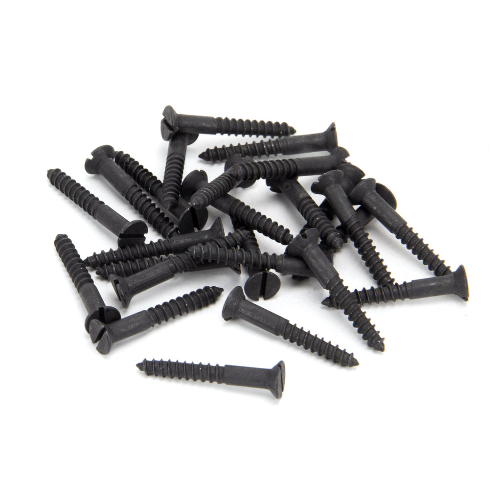 Black 8x1¼" Countersunk Screws (25) | From The Anvil-Screws & Bolts-Yester Home