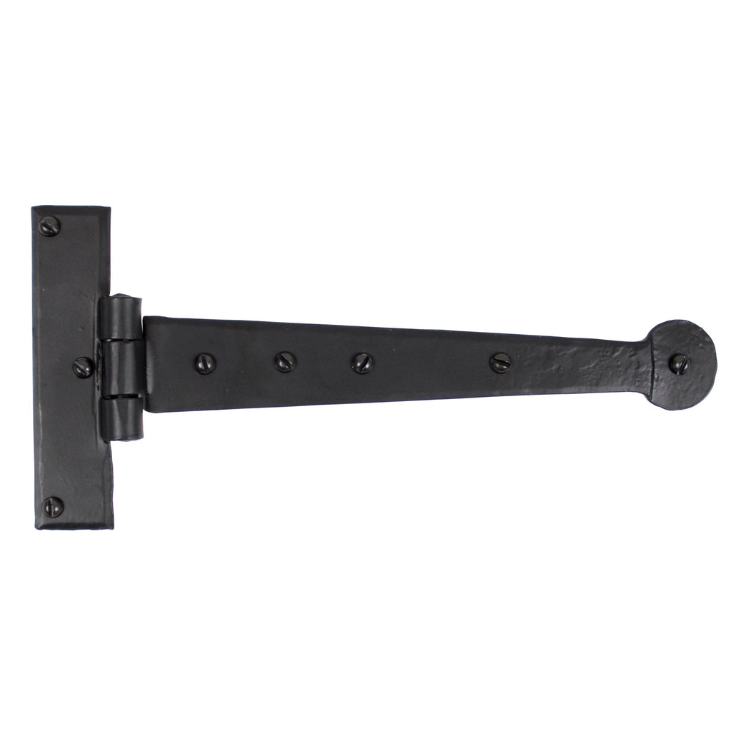 Black 9" Penny End T Hinge (pair) | From The Anvil-T Hinges-Yester Home