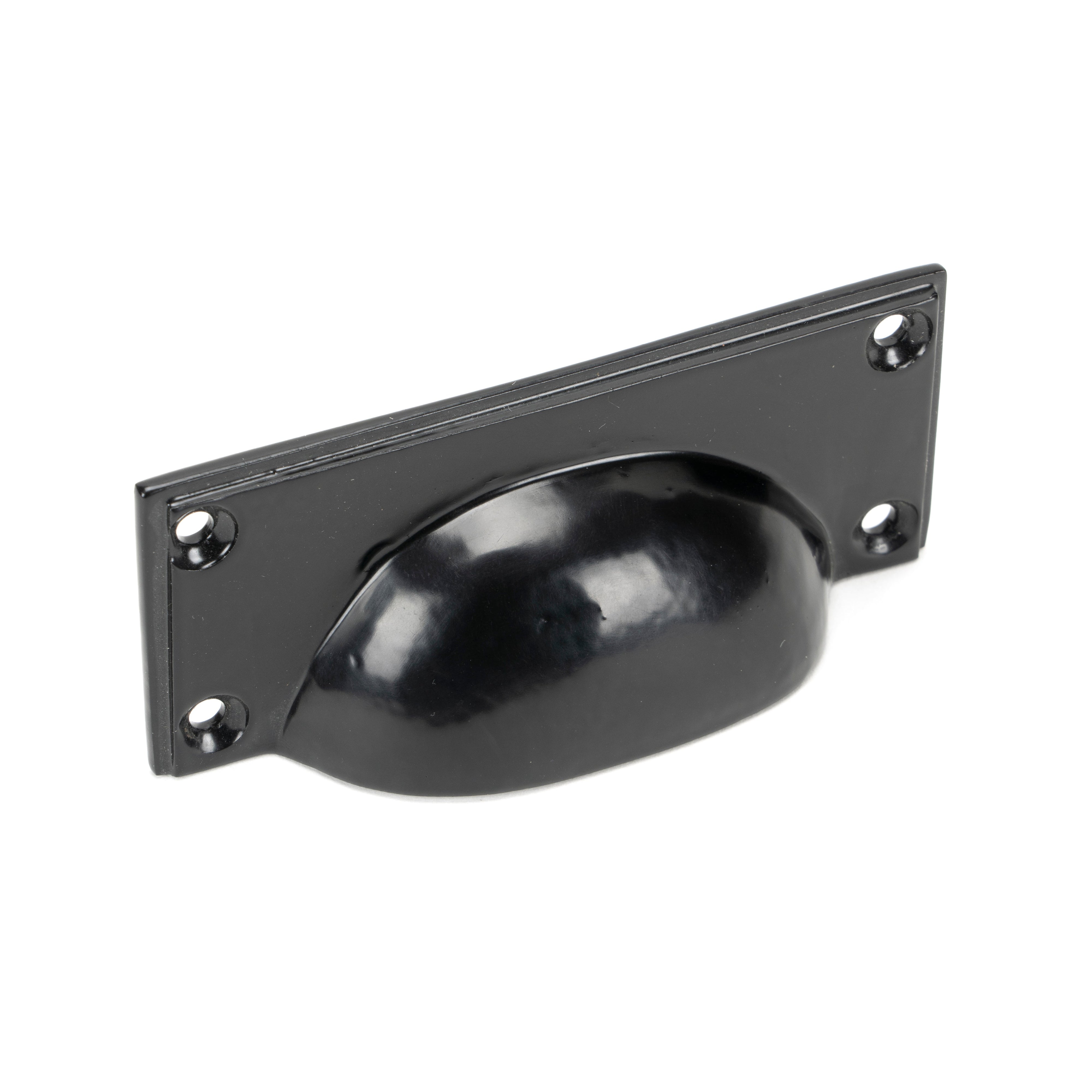 Black Art Deco Drawer Pull | From The Anvil-Drawer Pulls-Yester Home