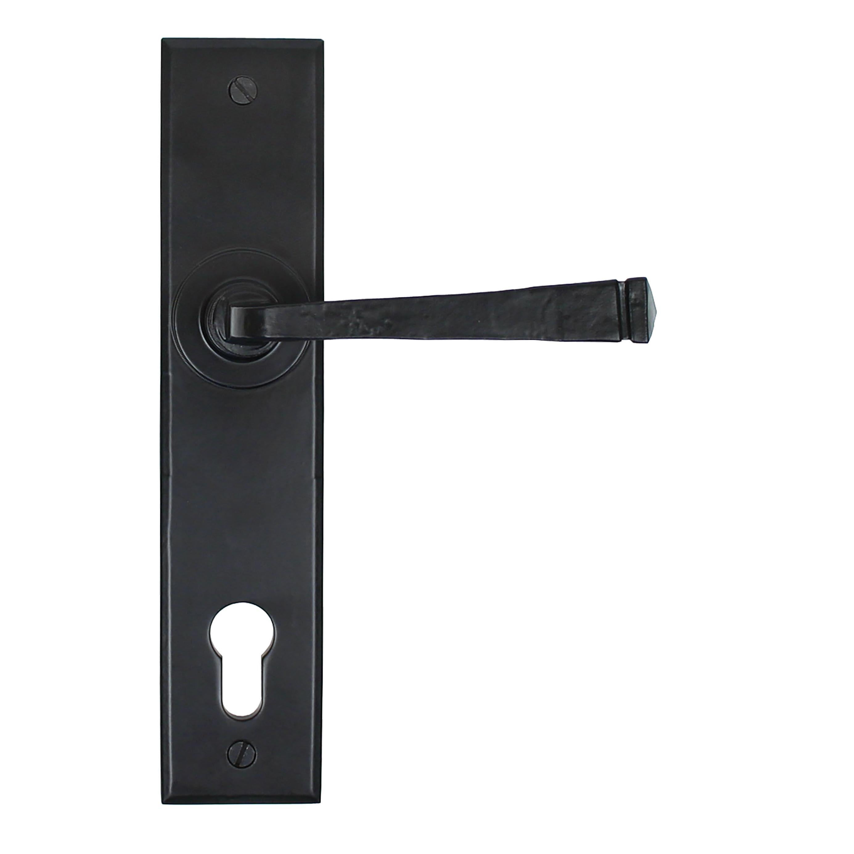 Black Avon Lever Espag. Lock Set | From The Anvil - Espagnolette - From The Anvil - Yester Home