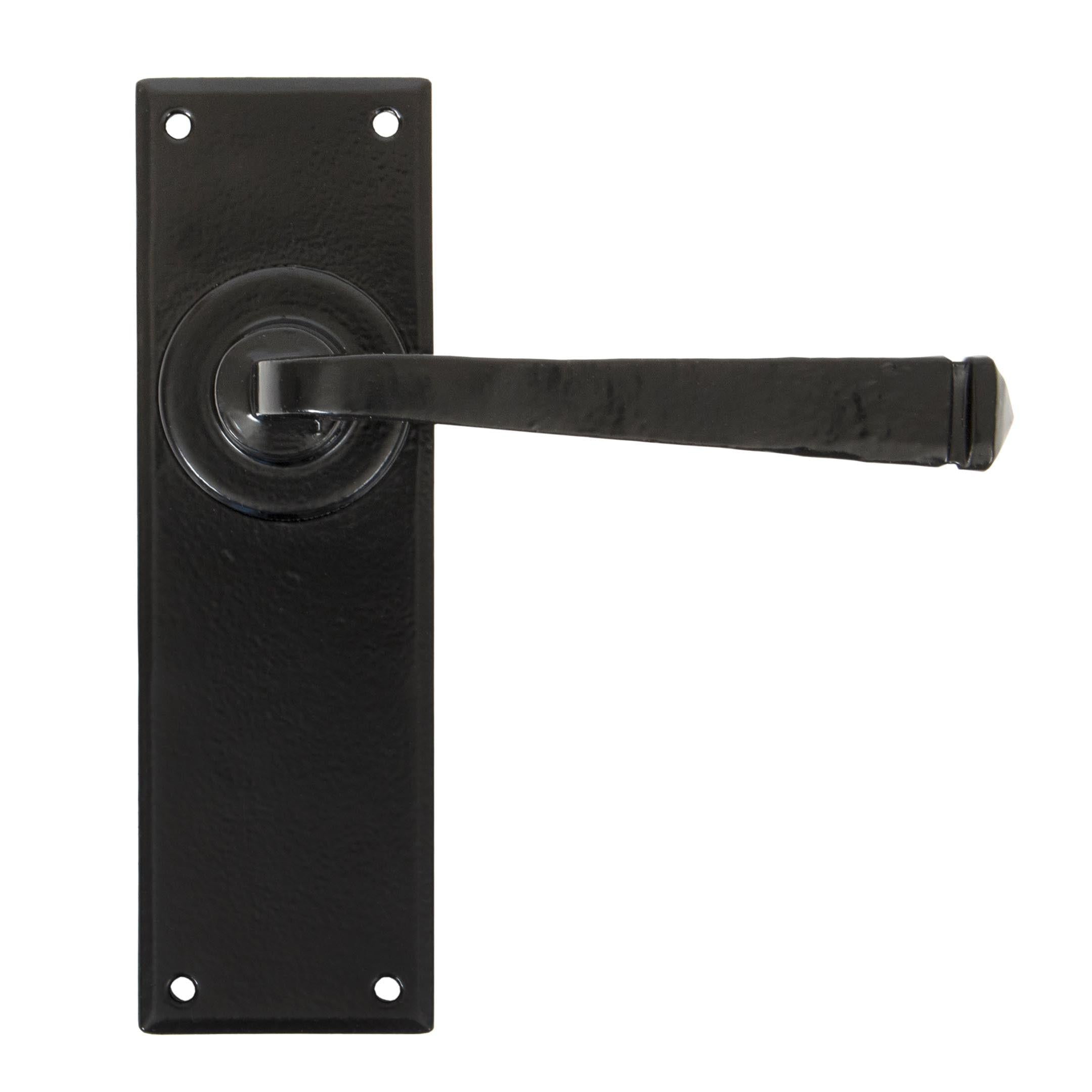 Black Avon Lever Latch Set | From The Anvil - Lever Latch - From The Anvil - Yester Home