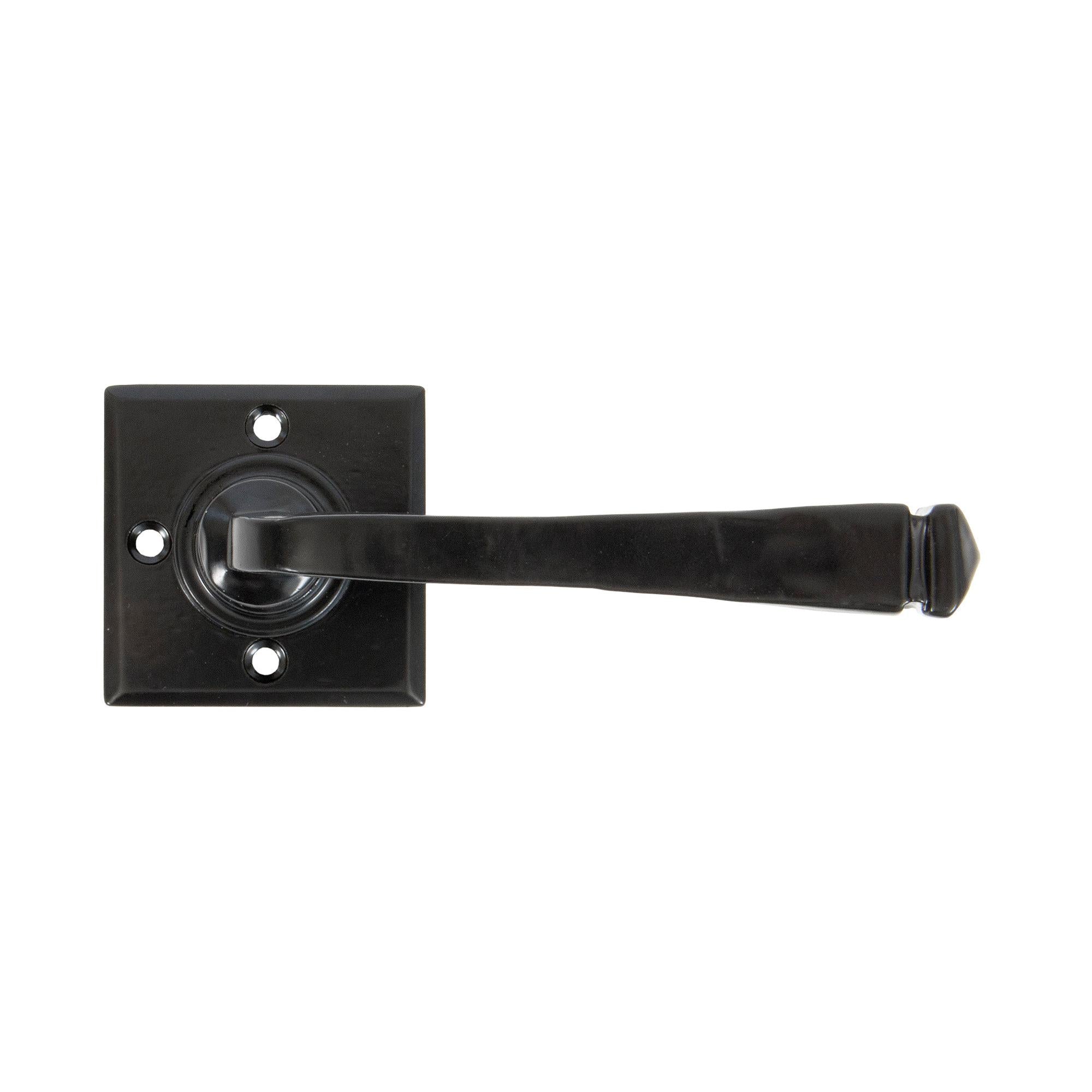 Black Avon Lever on Rose Set Unsprung | From The Anvil - Lever on Rose - From The Anvil - Yester Home