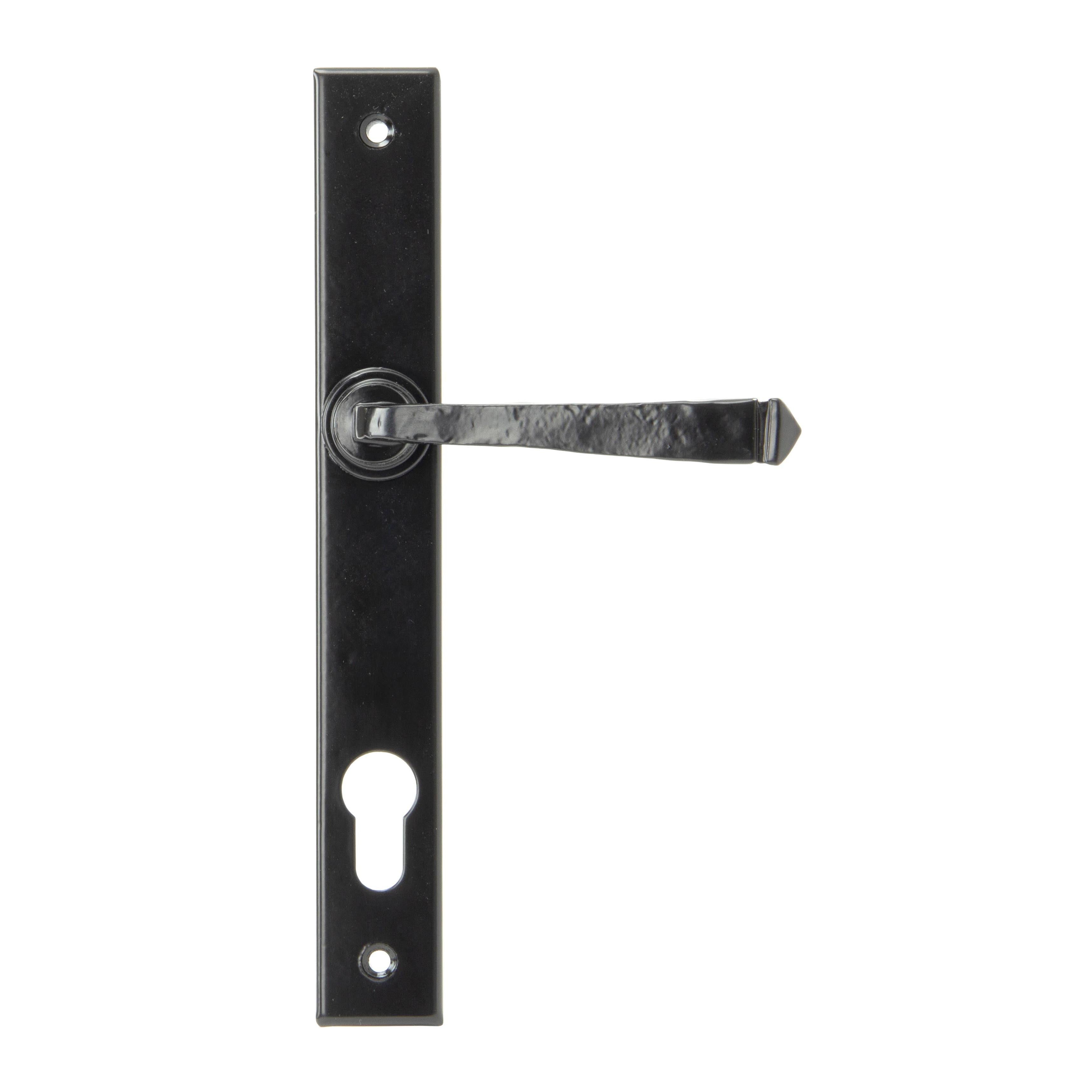 Black Avon Slimline Lever Espag. Lock Set | From The Anvil - Espagnolette - From The Anvil - Yester Home