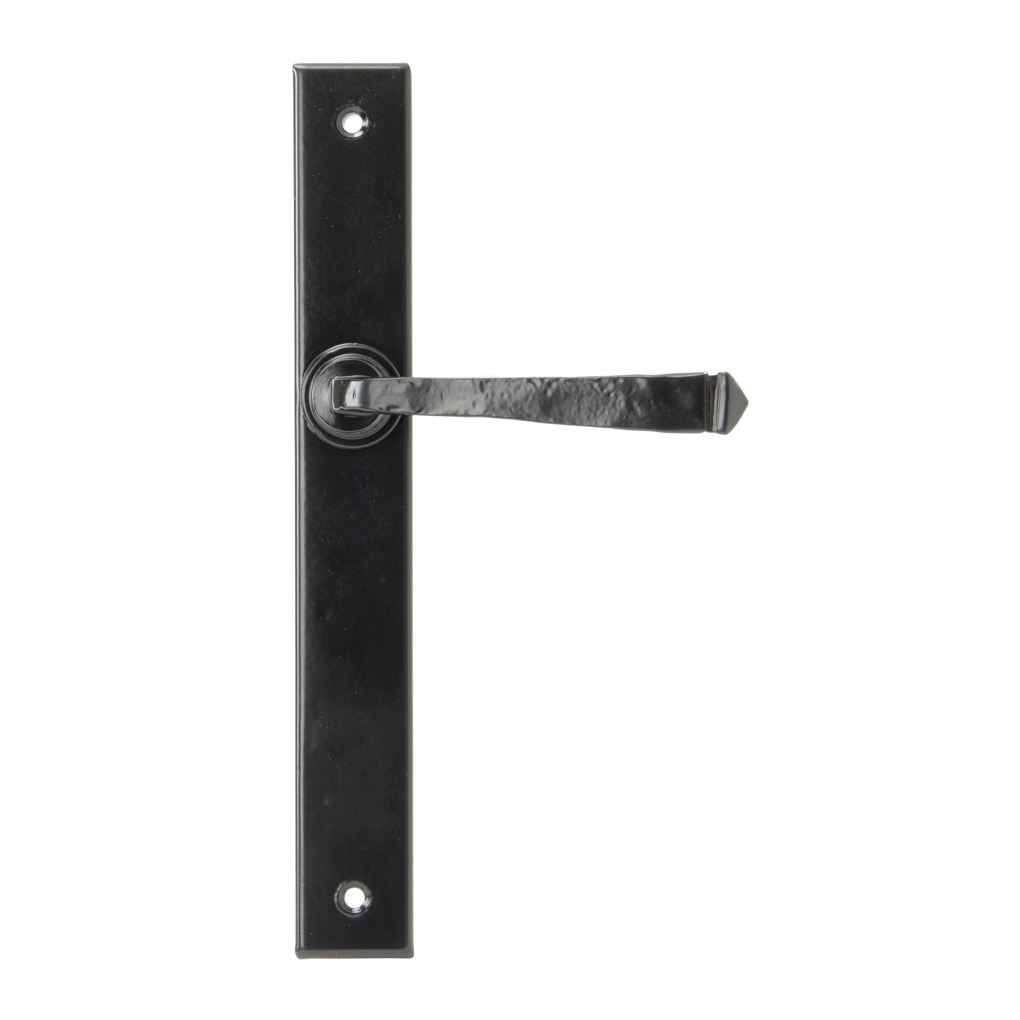 Black Avon Slimline Lever Latch Set | From The Anvil - Espagnolette - From The Anvil - Yester Home