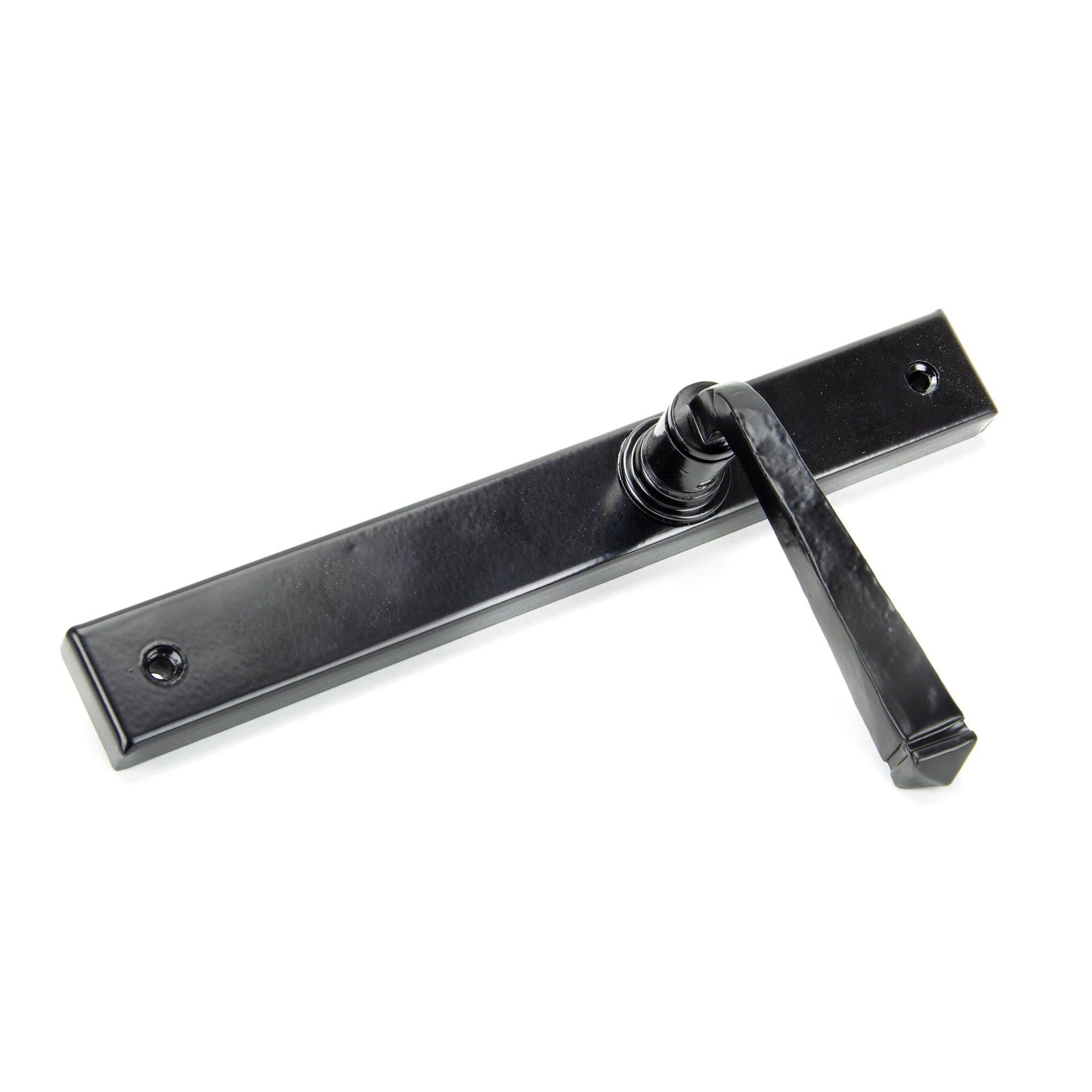 Black Avon Slimline Lever Latch Set | From The Anvil - Espagnolette - From The Anvil - Yester Home