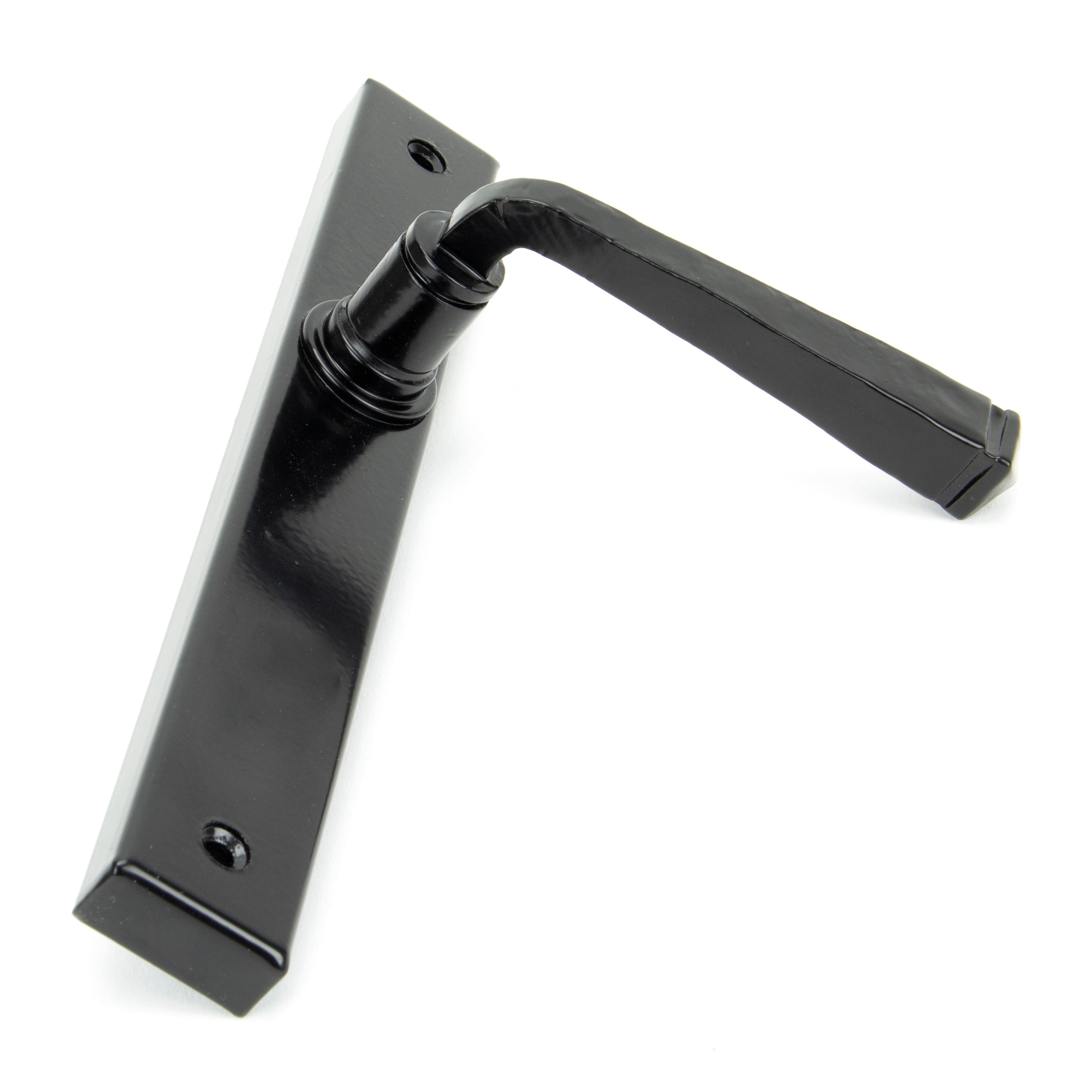 Black Avon Slimline Lever Latch Set | From The Anvil-Espagnolette-Yester Home