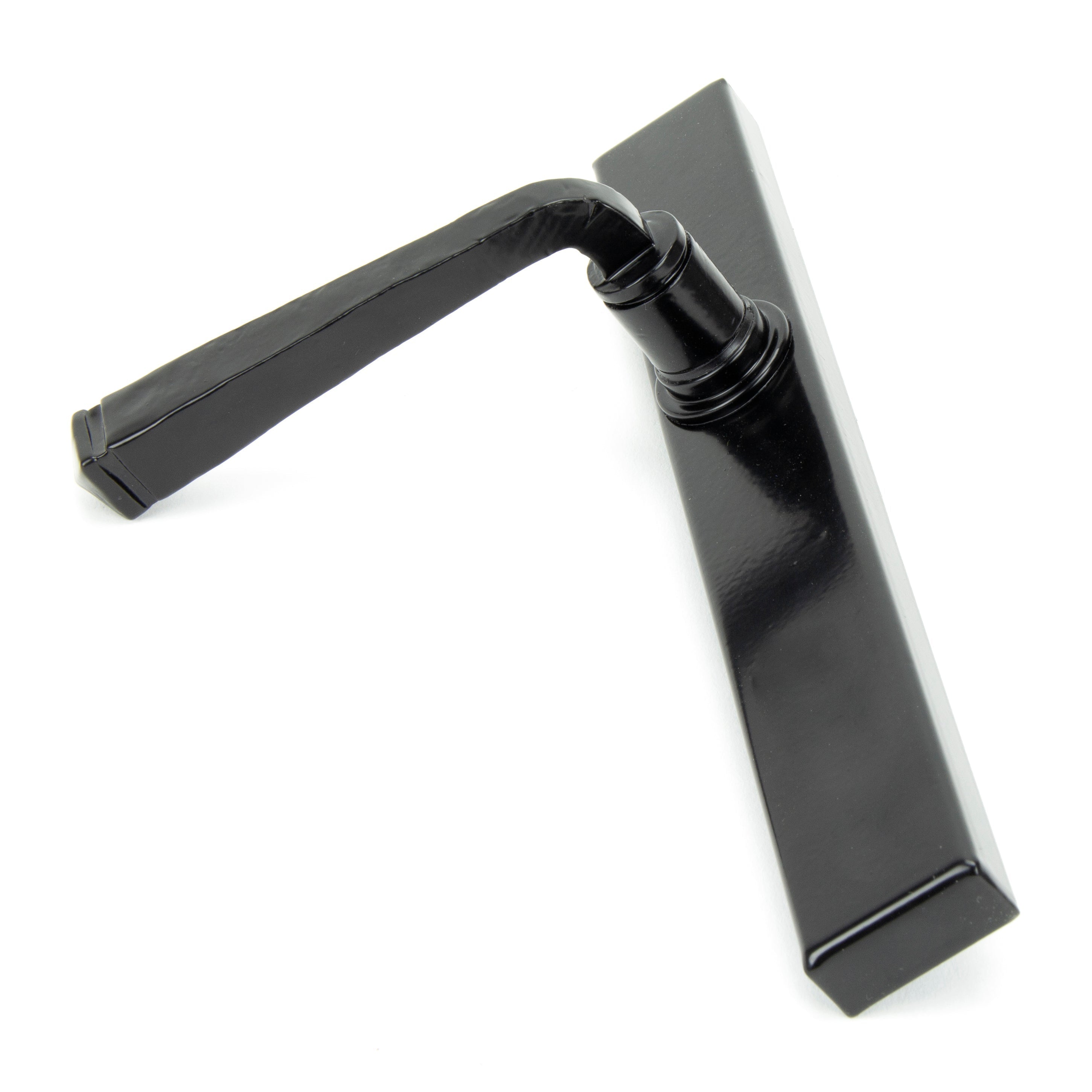 Black Avon Slimline Lever Latch Set | From The Anvil-Espagnolette-Yester Home