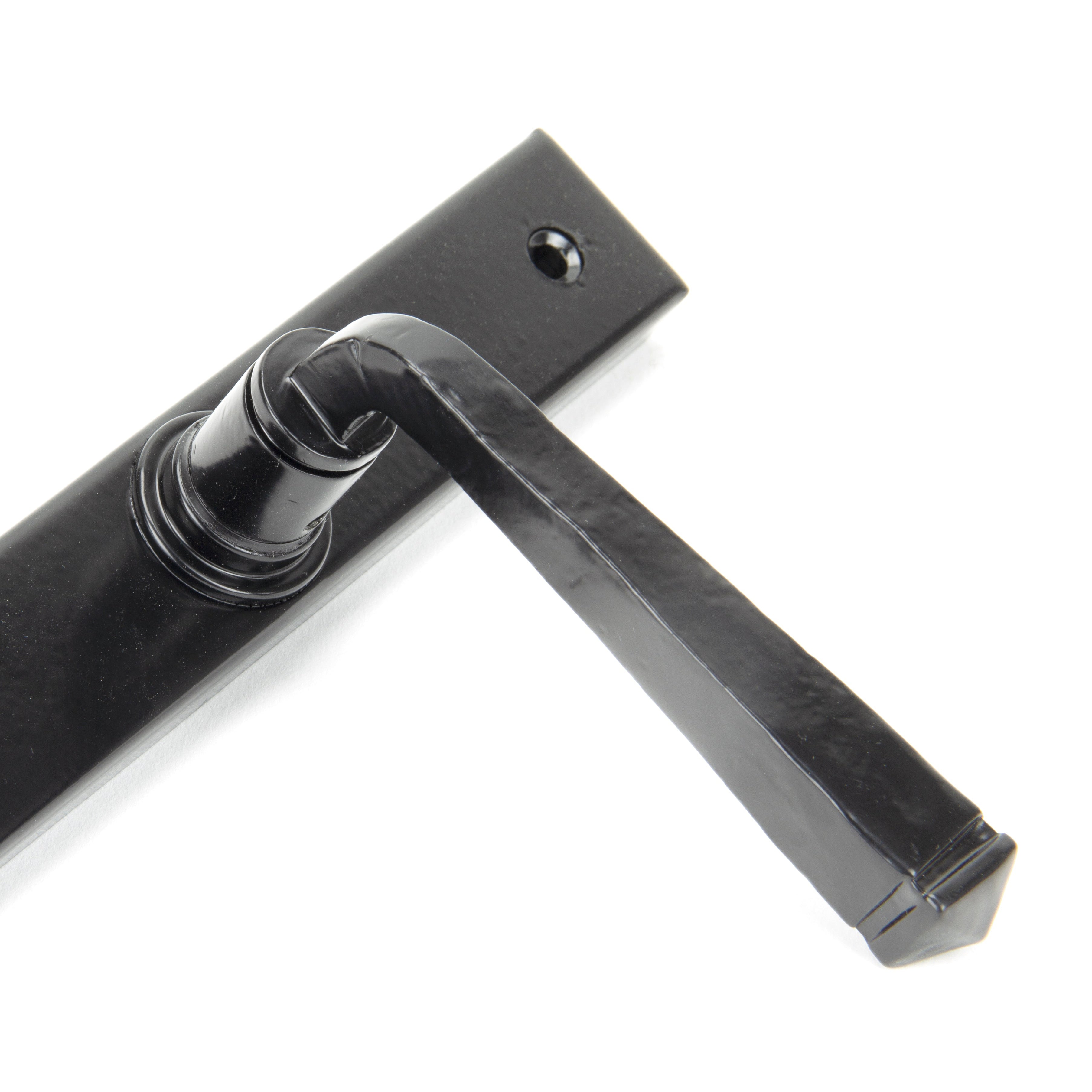 Black Avon Slimline Lever Latch Set | From The Anvil-Espagnolette-Yester Home