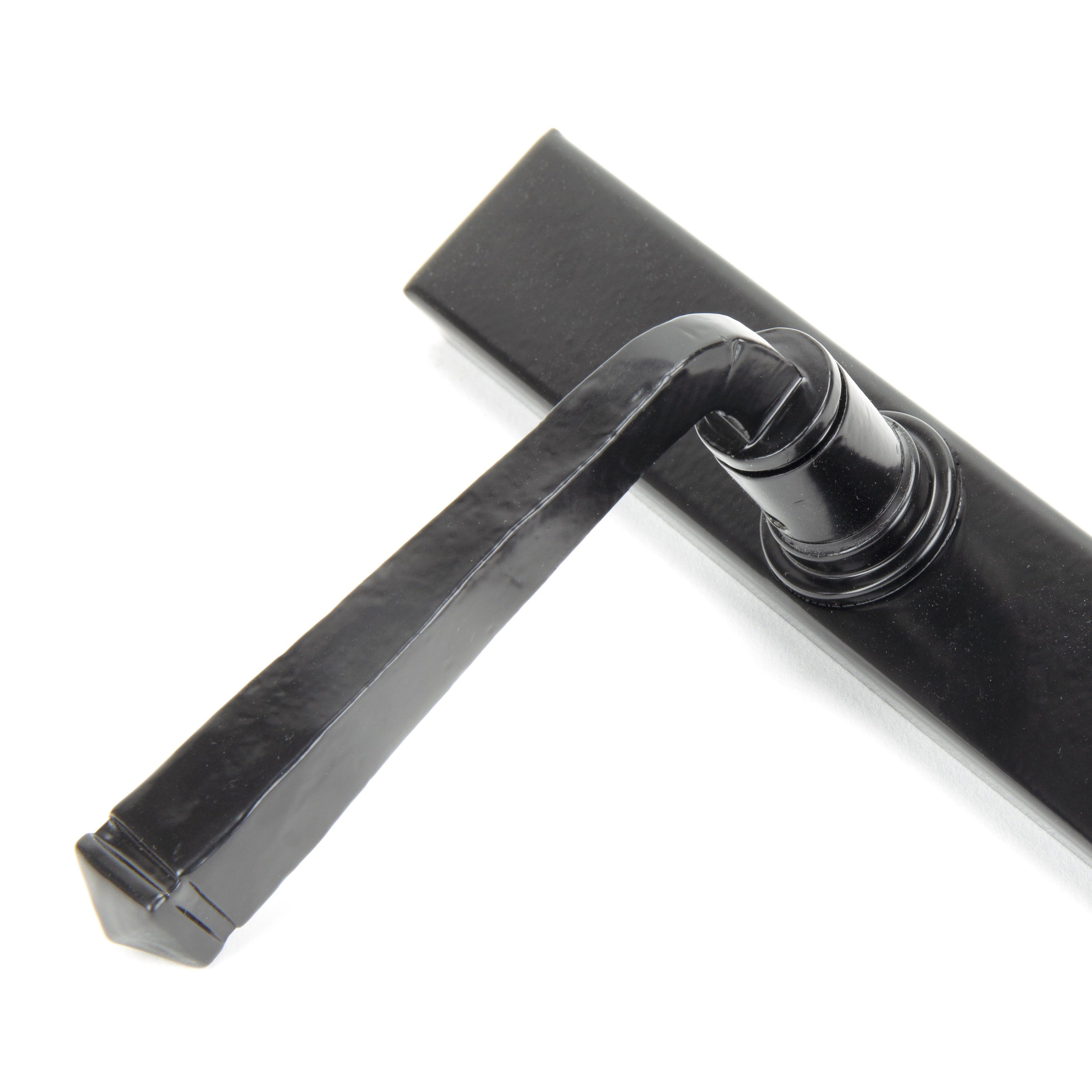 Black Avon Slimline Lever Latch Set | From The Anvil-Espagnolette-Yester Home