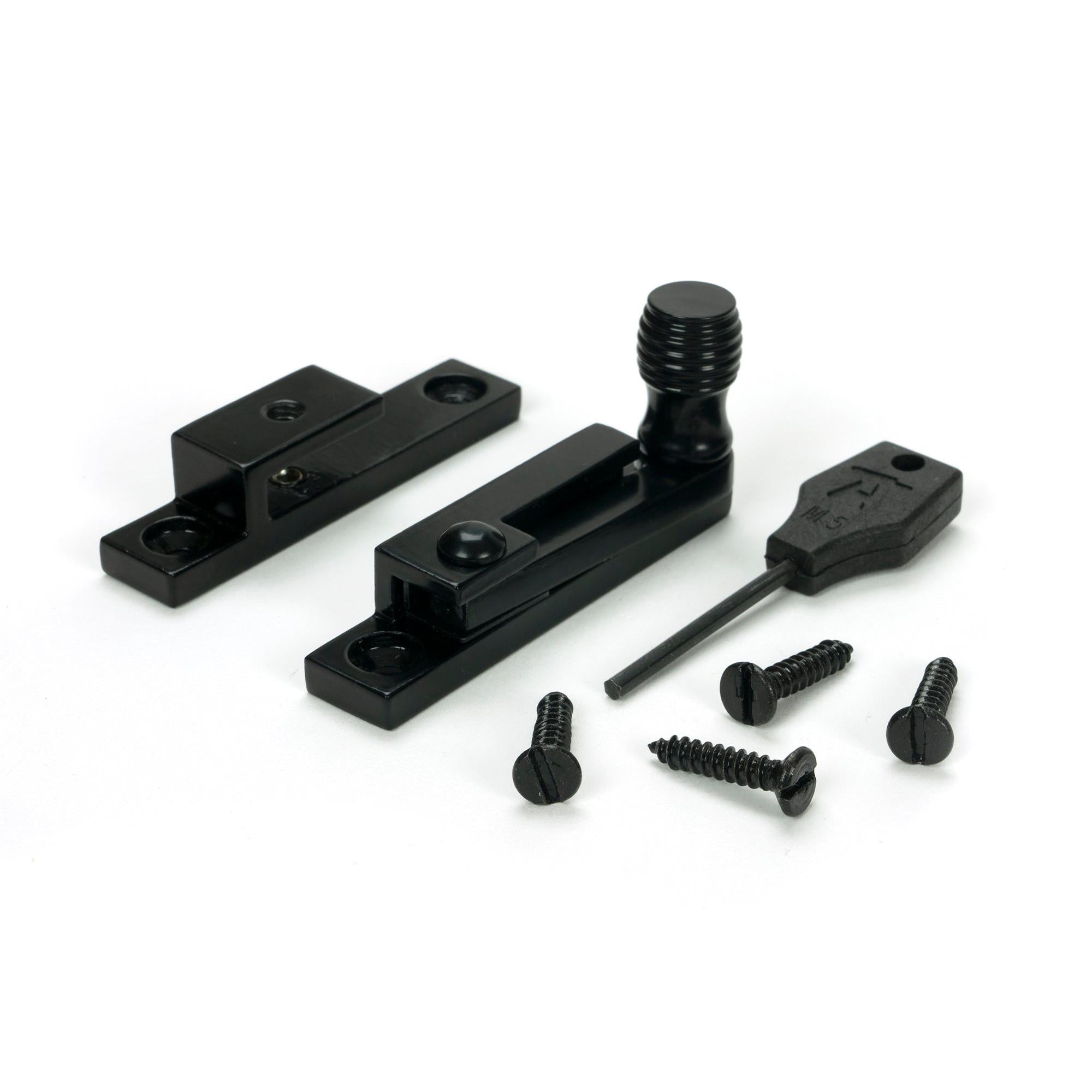 Black Beehive Quadrant Fastener - Narrow - Quadrant Fasteners - From The Anvil - Yester Home