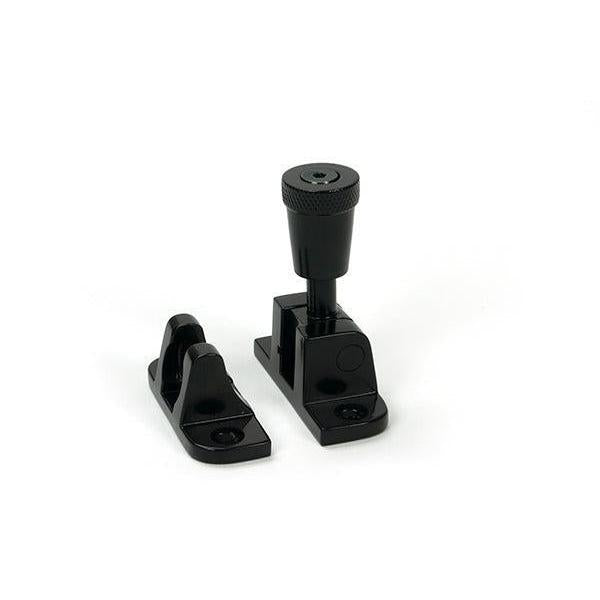 Black Brompton Brighton Fastener (Radiused) - Brighton Fasteners - From The Anvil - Yester Home