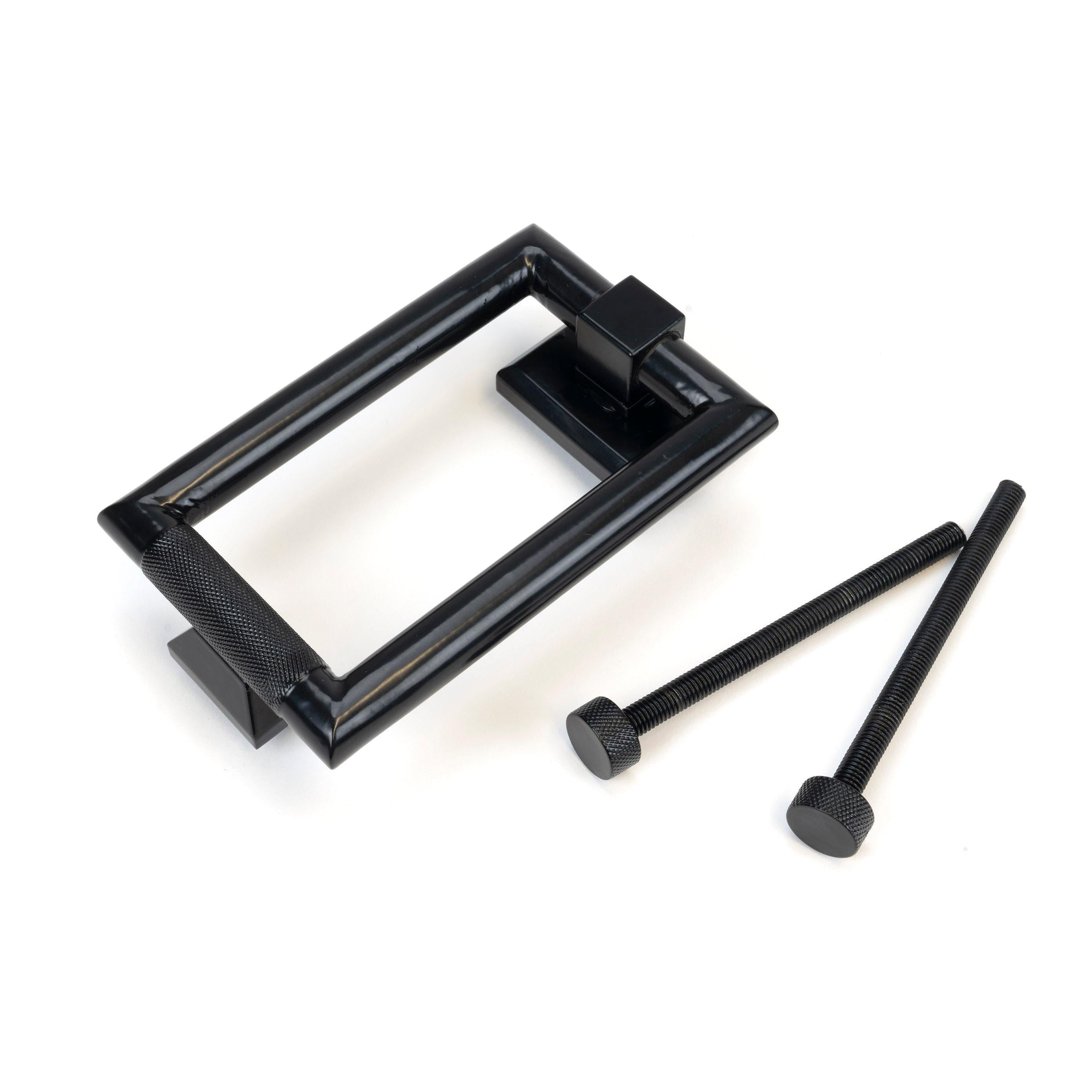 Black Brompton Door Knocker | From The Anvil - Bolt-Through Door Knockers - From The Anvil - Yester Home