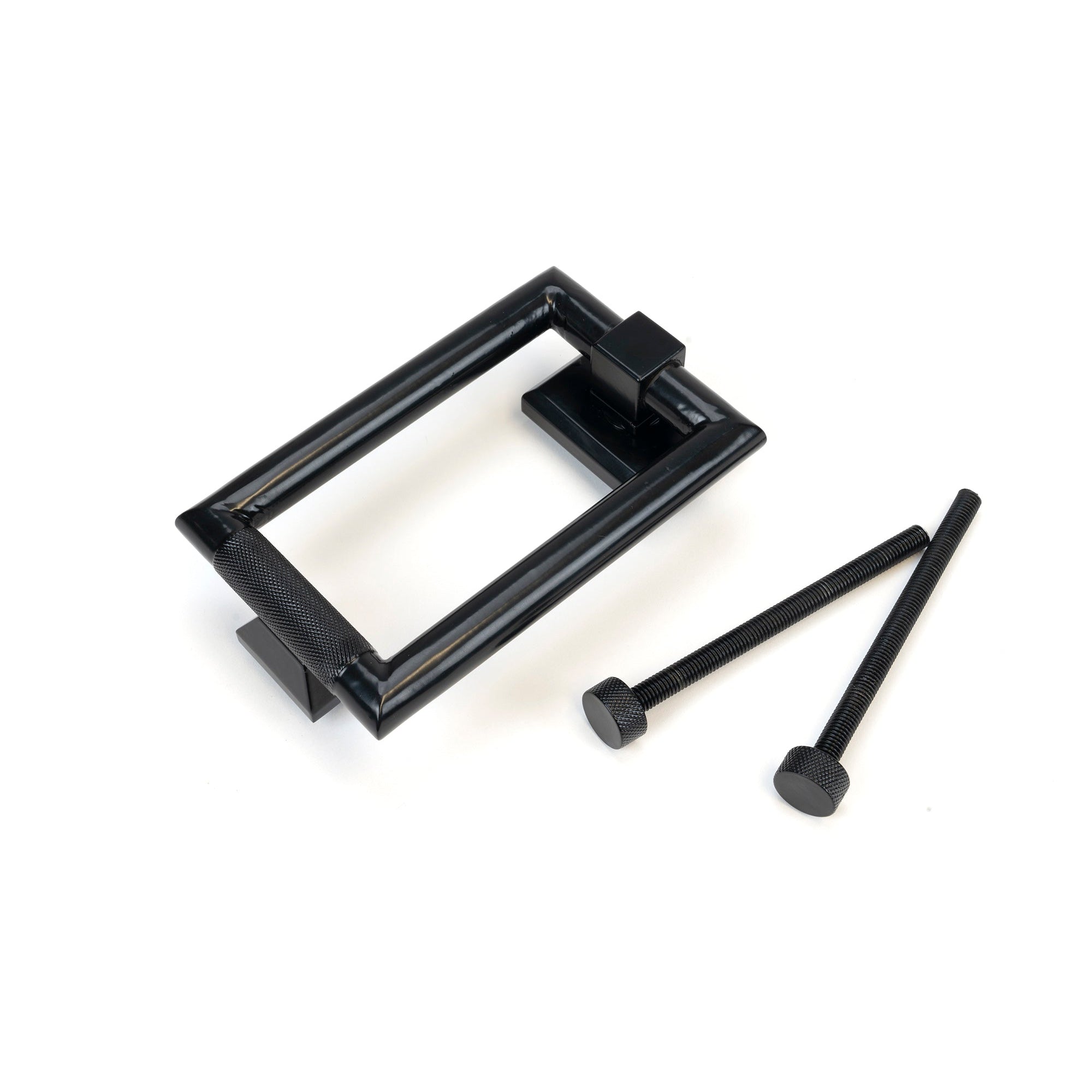 Black Brompton Door Knocker | From The Anvil-Bolt-Through Door Knockers-Yester Home