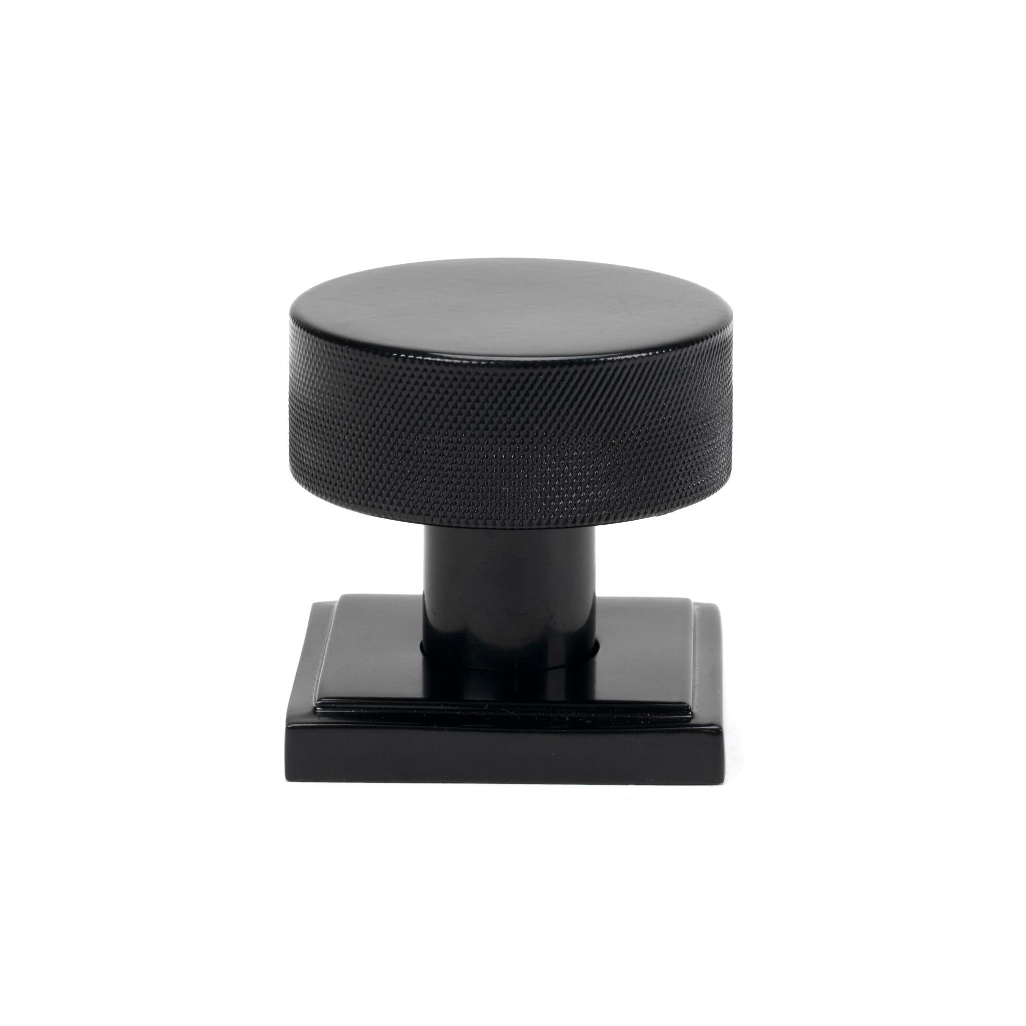 Black Brompton Mortice/Rim Knob Set (Square) | From The Anvil - Mortice Knobs - From The Anvil - Yester Home