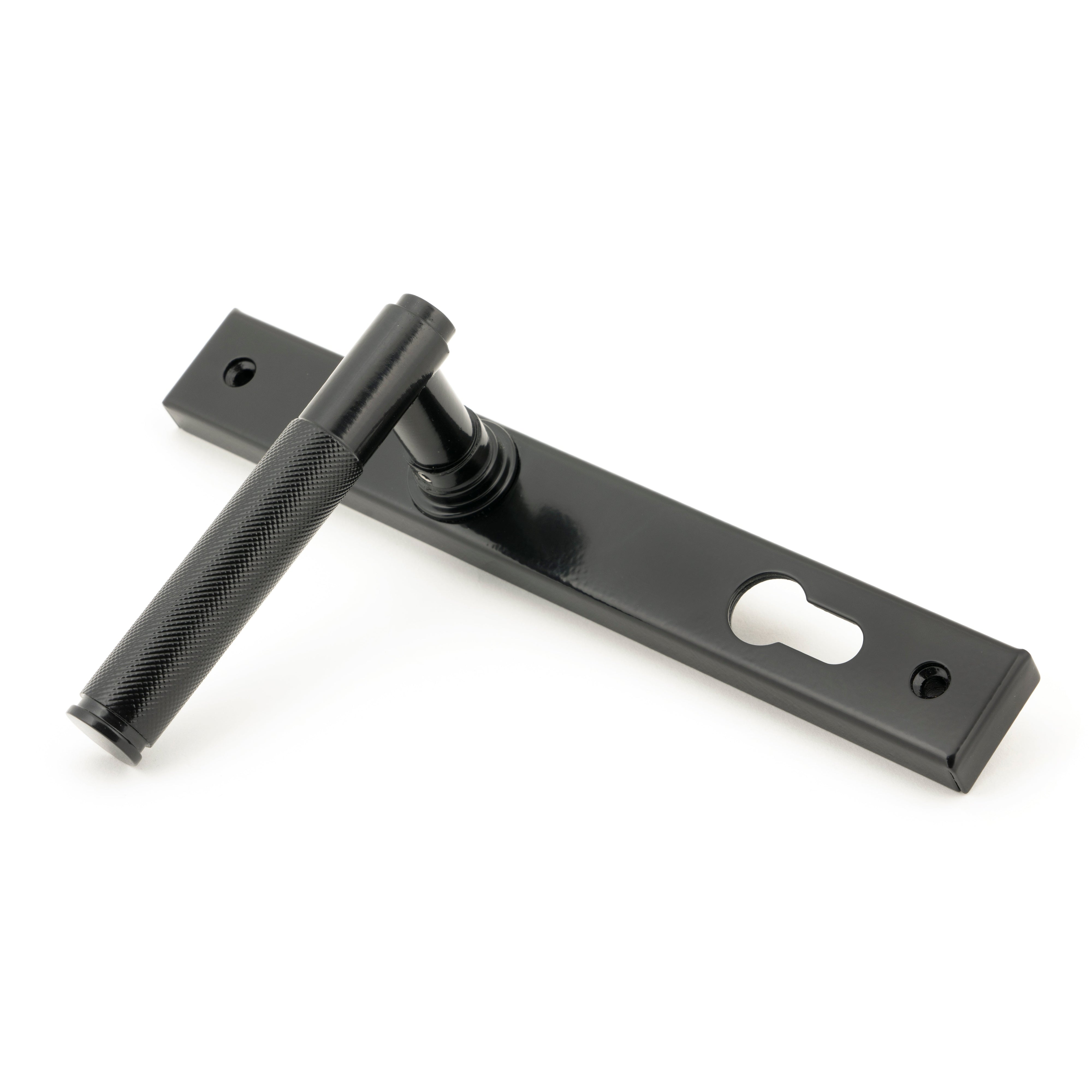 Black Brompton Slimline Lever Espag. Lock Set | From The Anvil-Espagnolette-Yester Home