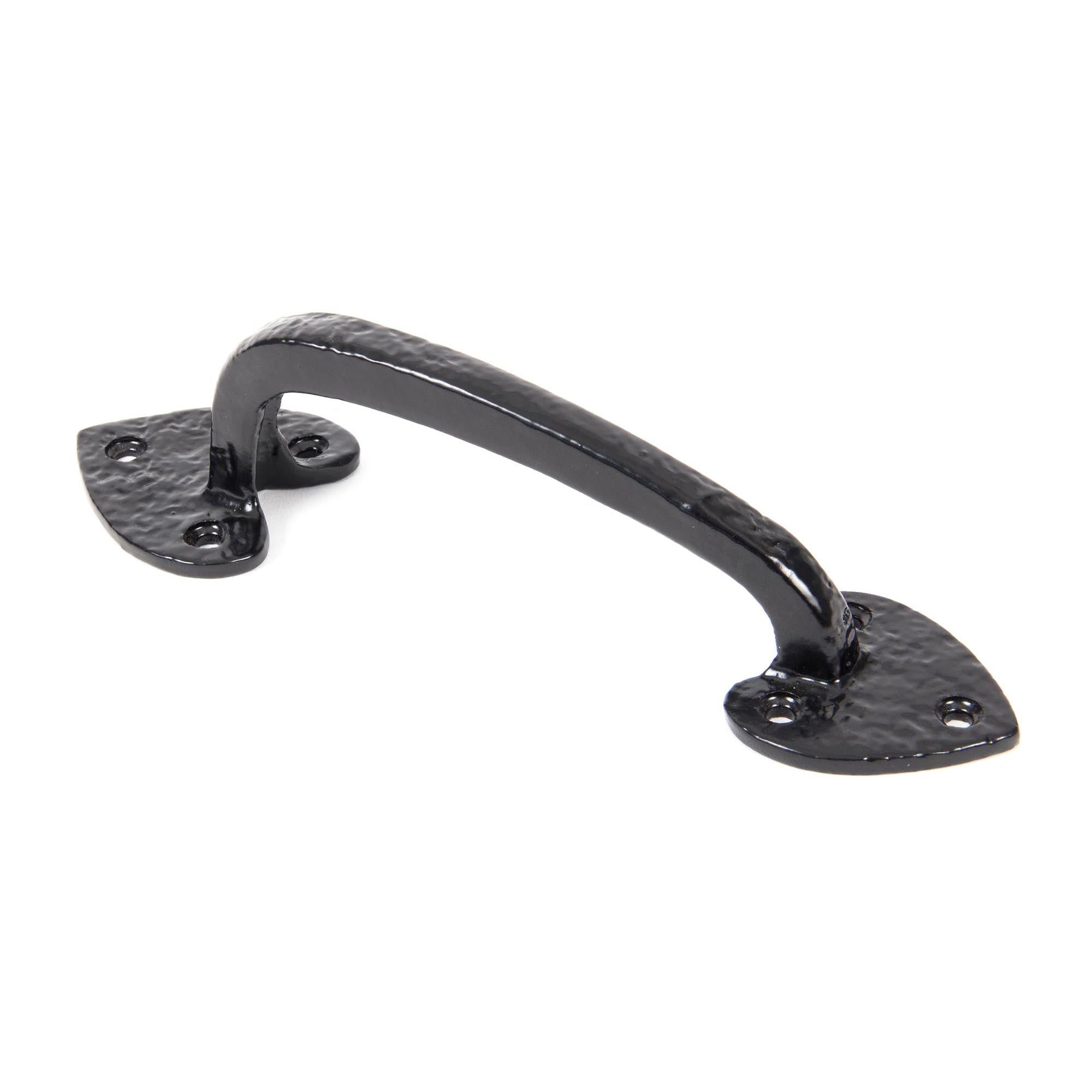 Black Cast 8" Gothic Pull Handle | From The Anvil - Pull Handles - From The Anvil - Yester Home