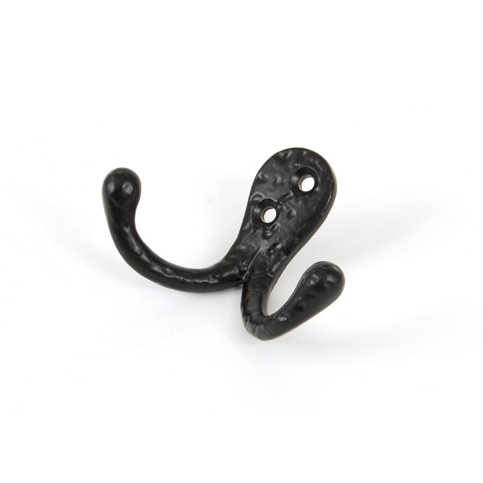 Black Celtic Double Robe Hooks | From The Anvil - Coat Hooks - From The Anvil - Yester Home