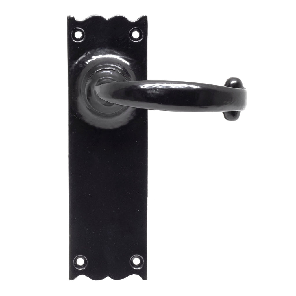 Black Cottage Lever Latch Set | From The Anvil-Lever Latch-Yester Home