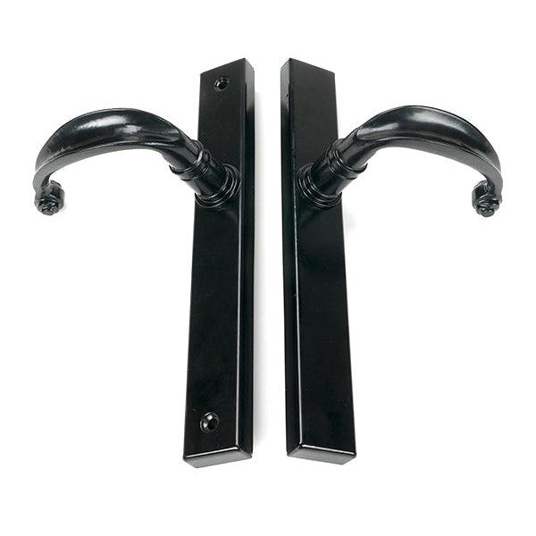 Black Cottage Slimline Lever Espag. Latch Set | From The Anvil-Espagnolette-Yester Home