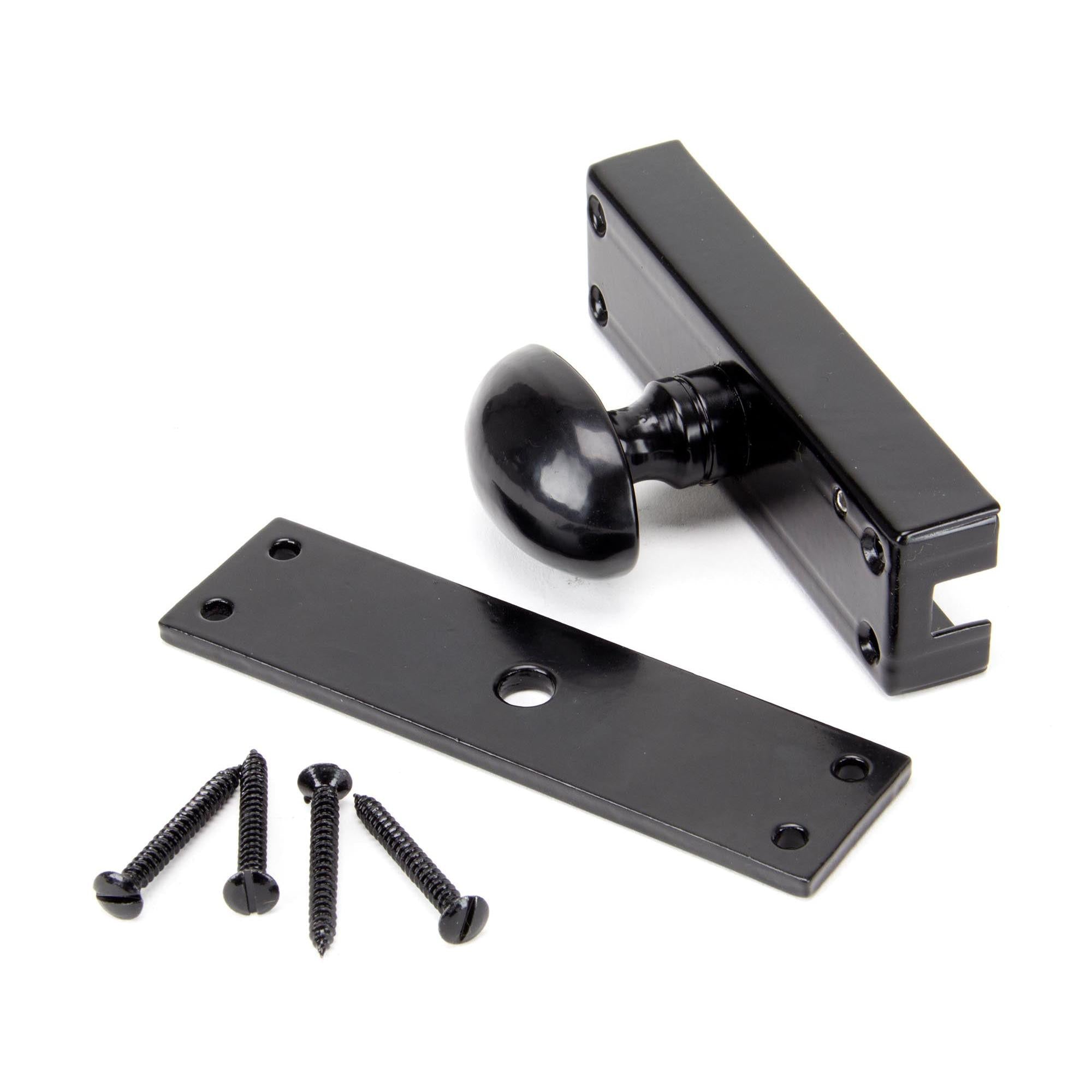 Black Cremone Bolt | From The Anvil - Bolts - From The Anvil - Yester Home