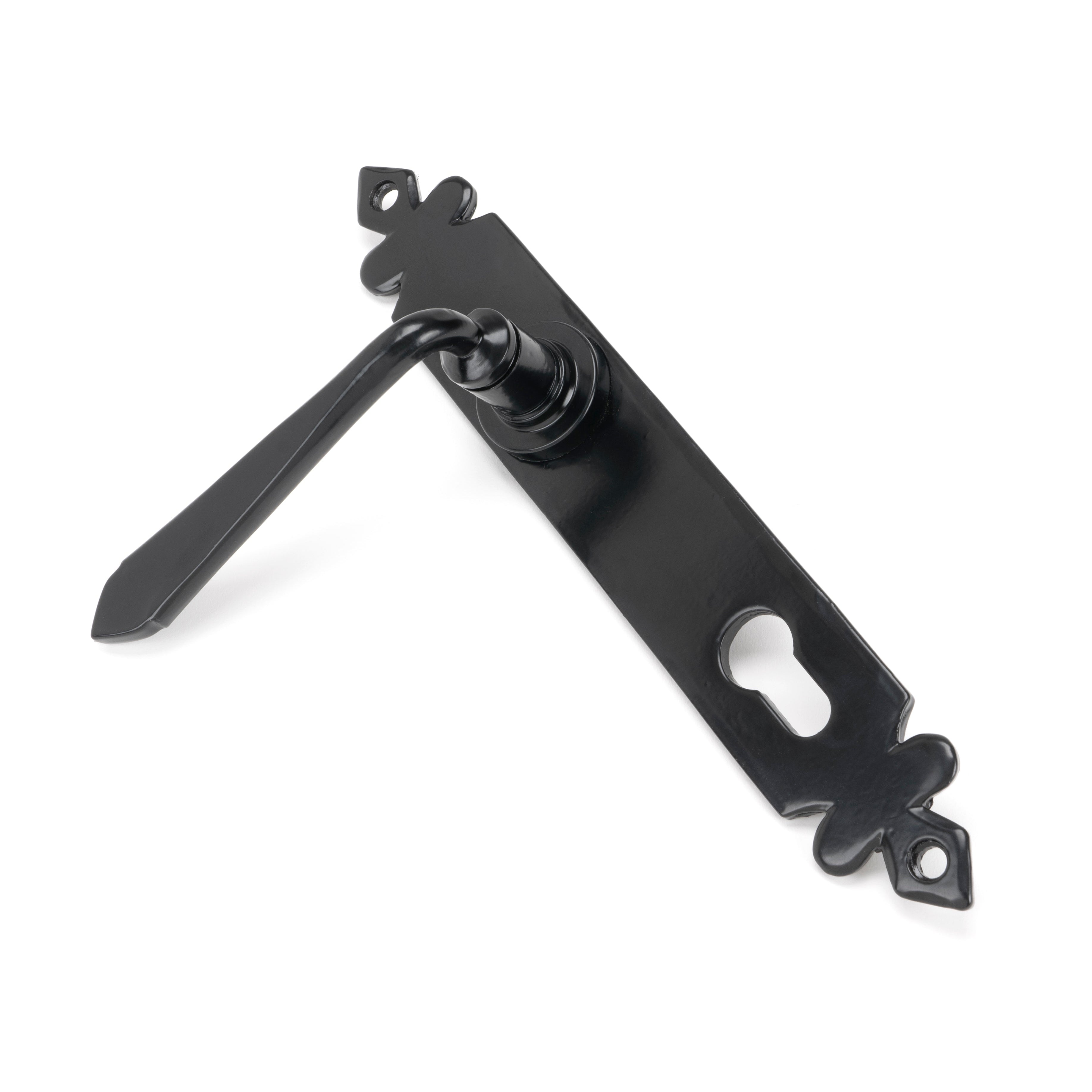 Black Cromwell Lever Espag. Lock Set | From The Anvil-Espagnolette-Yester Home