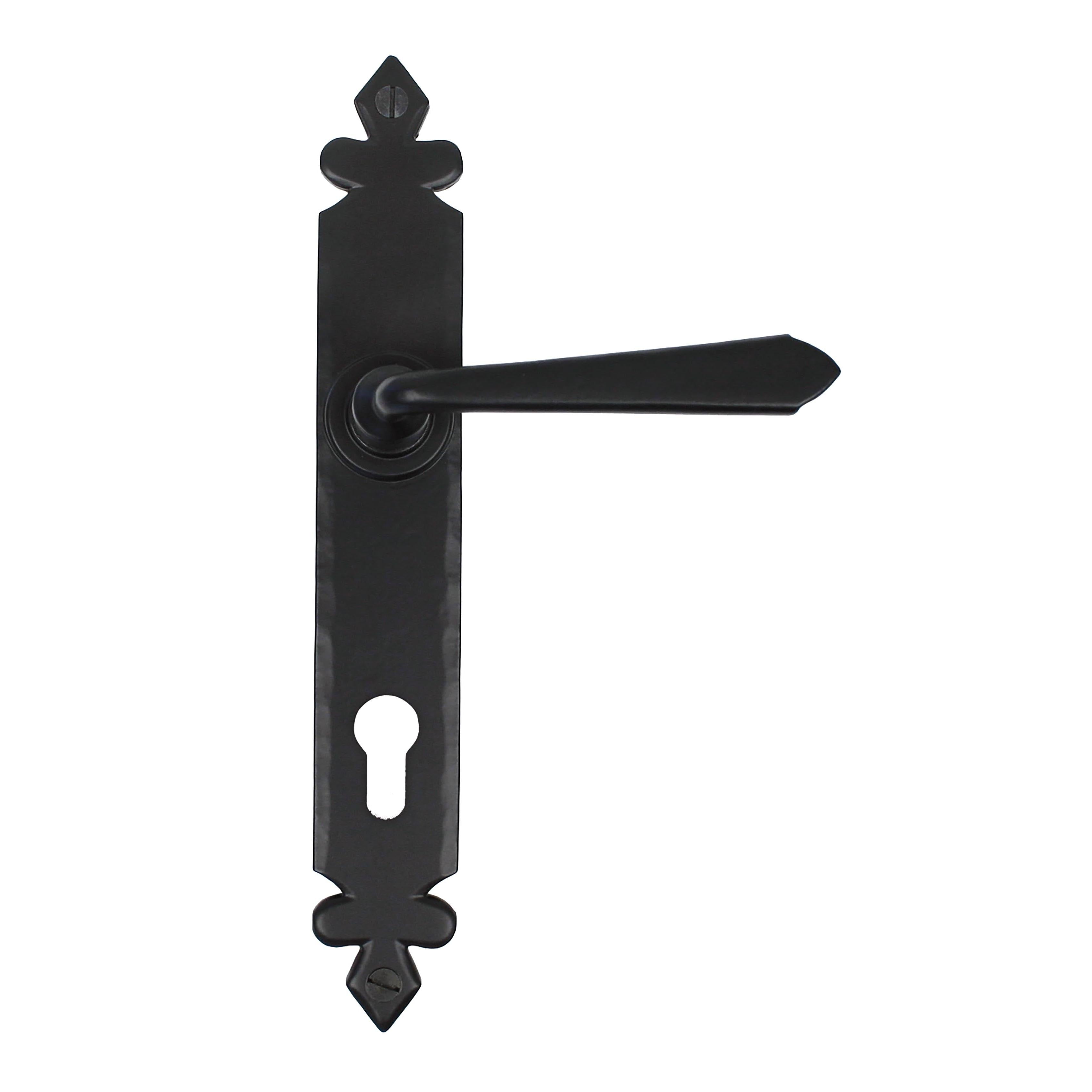 Black Cromwell Lever Espag. Lock Set | From The Anvil - Espagnolette - From The Anvil - Yester Home
